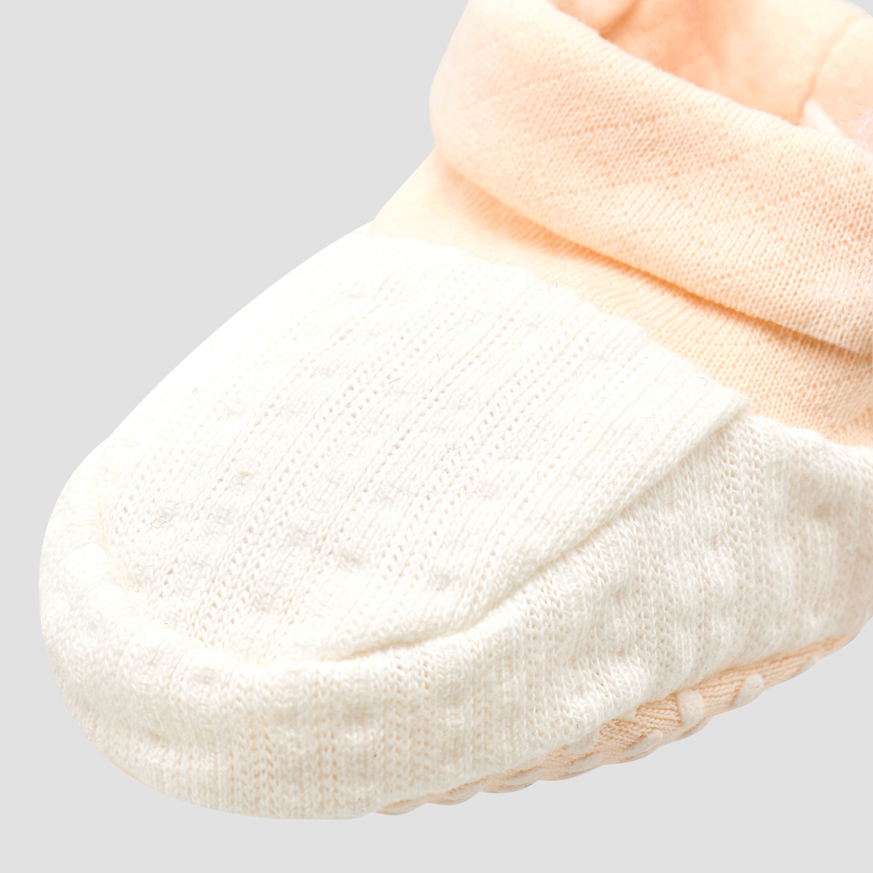 Giggles Booties with Cuff, Textured Design-baby-girls-shoes-booties-image-4