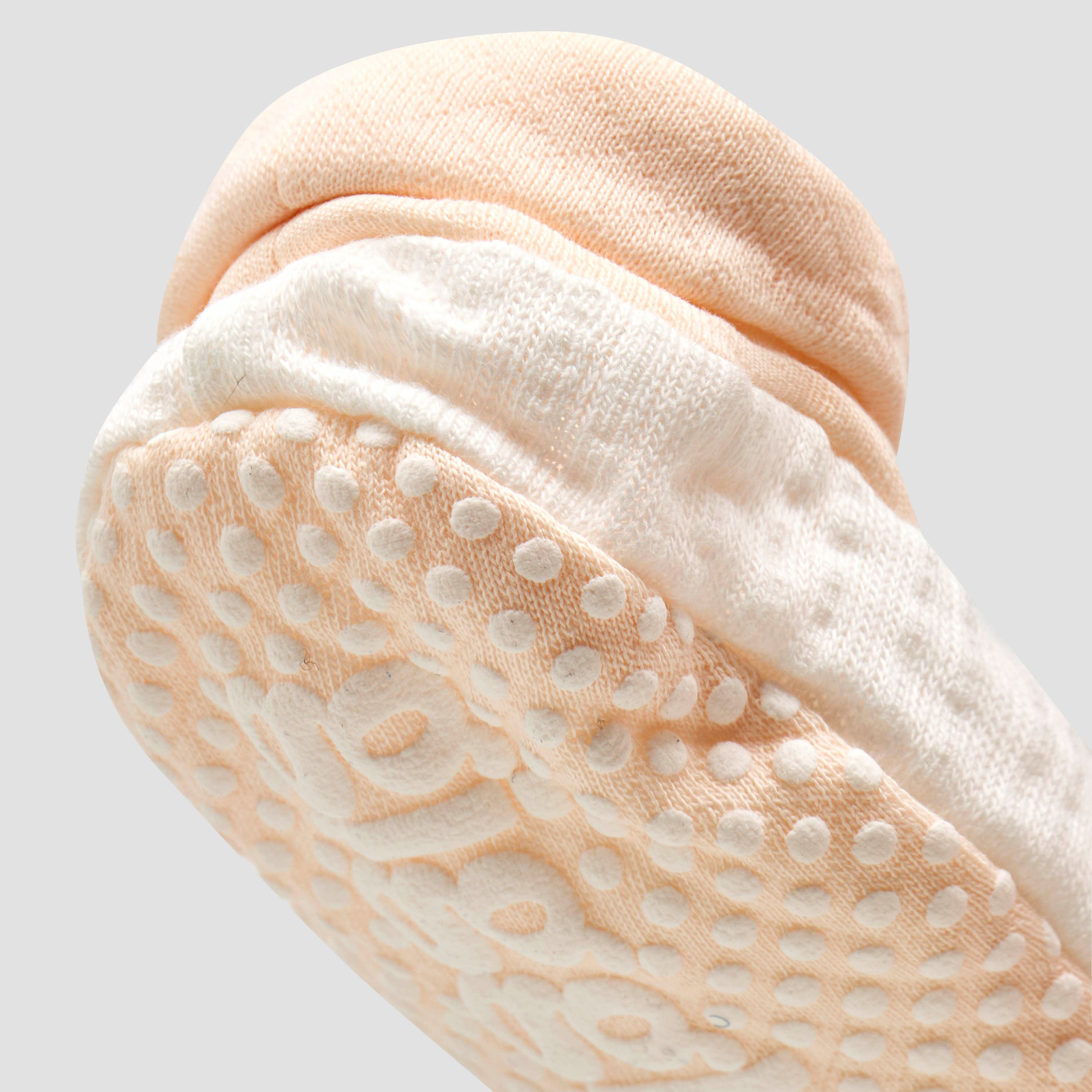 Giggles Booties with Cuff, Textured Design-baby-girls-shoes-booties-image-5