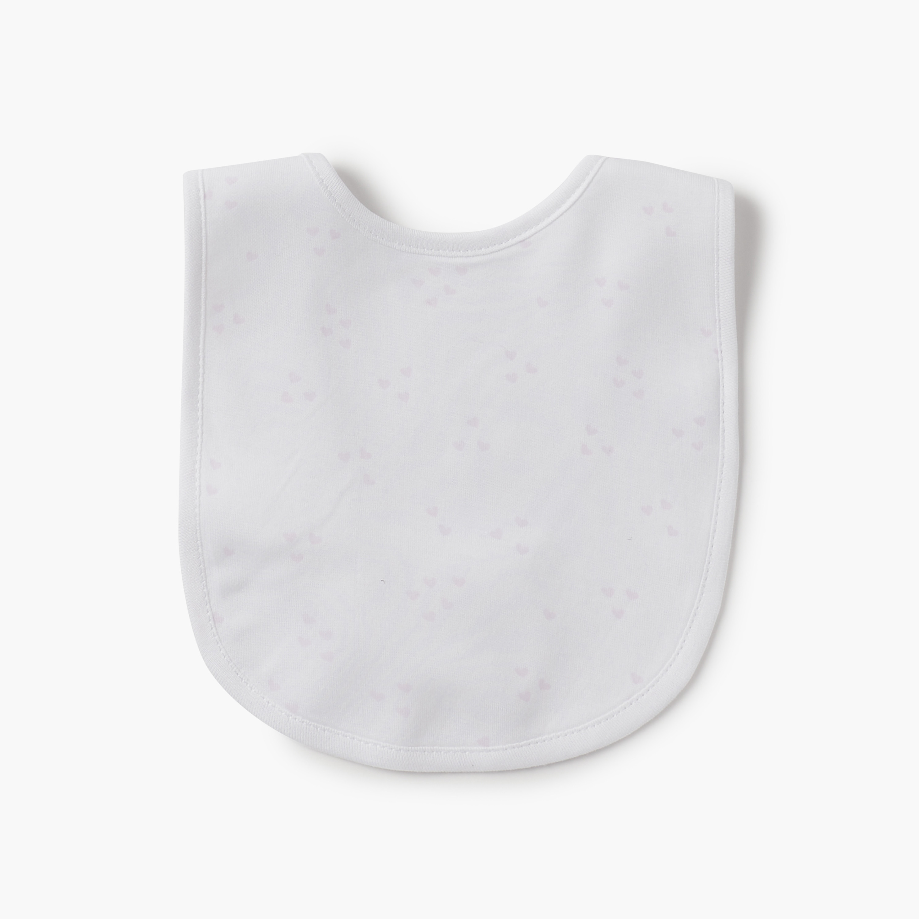 Giggles Heart Print Bib with Button Closure-baby-feeding-bibs-image-1