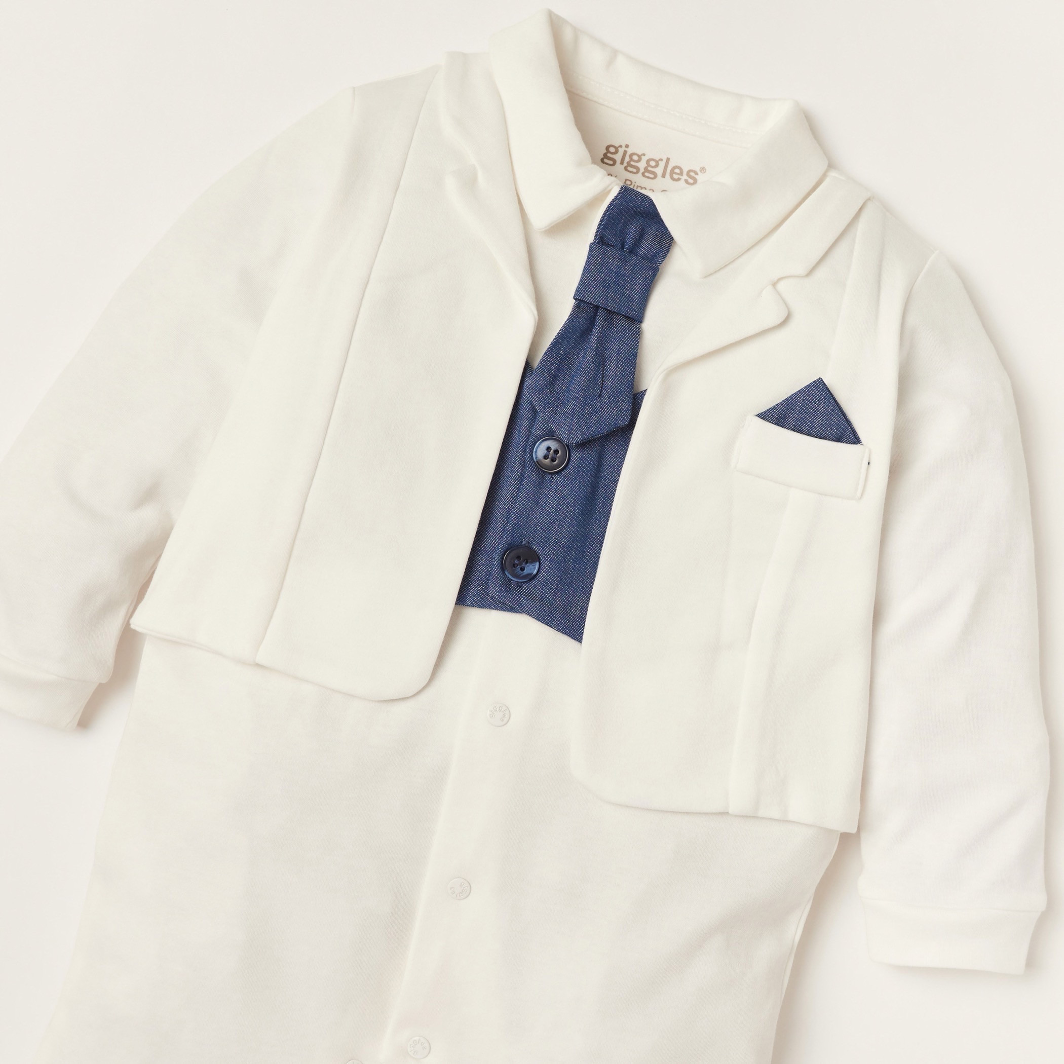 Giggles Solid Sleepsuit with Long Sleeves-baby-boys-clothing-nightwear-sleepsuits-image-2