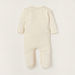 Giggles Solid Sleepsuit with Long Sleeves and Floral Applique Detail-Sleepsuits-thumbnail-3