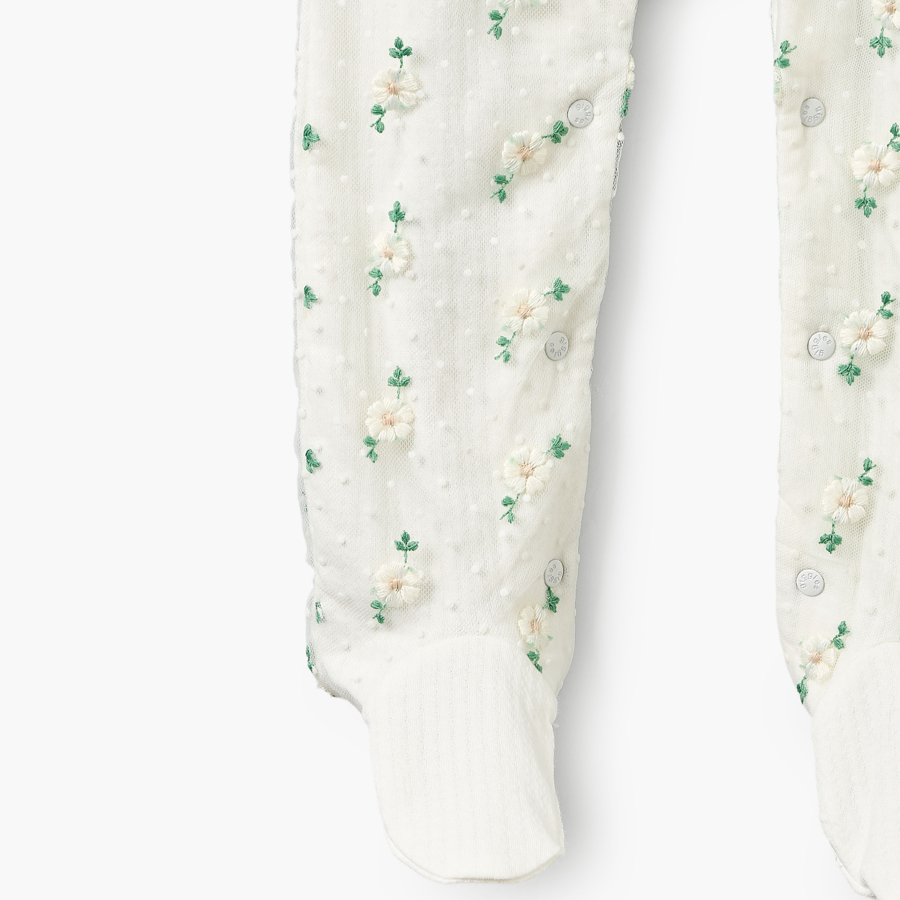 Giggles Cotton Crew Neck Long Sleeves Sleepsuit with Floral Embroidery-baby-girls-clothing-nightwear-sleepsuits-image-5