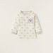 Giggles Printed Round Neck T-shirt and Full Length Pyjama Set-Pyjama Sets-thumbnail-1