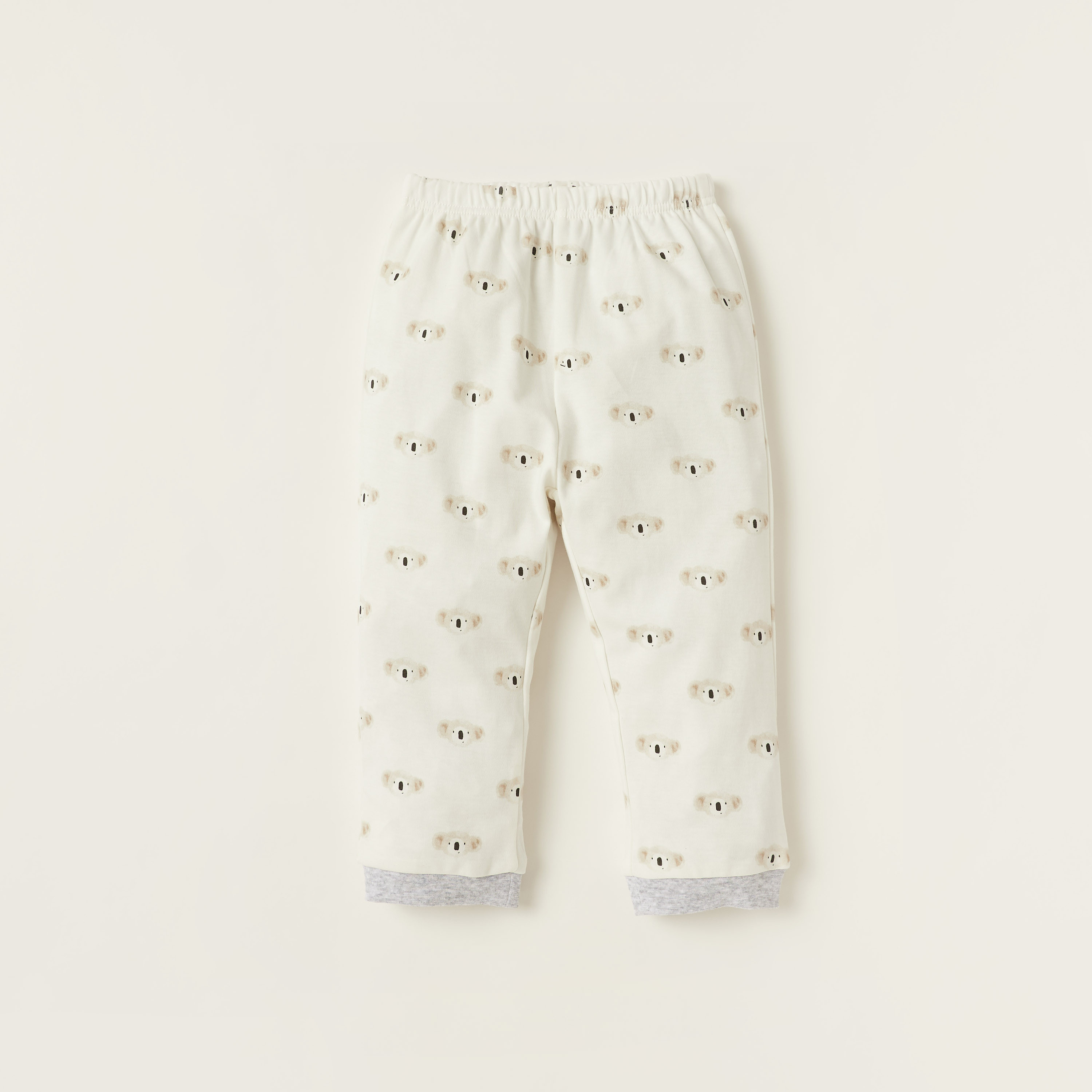 Giggles Printed Round Neck T-shirt and Full Length Pyjama Set-baby-boys-clothing-nightwear-pyjamasets-image-3