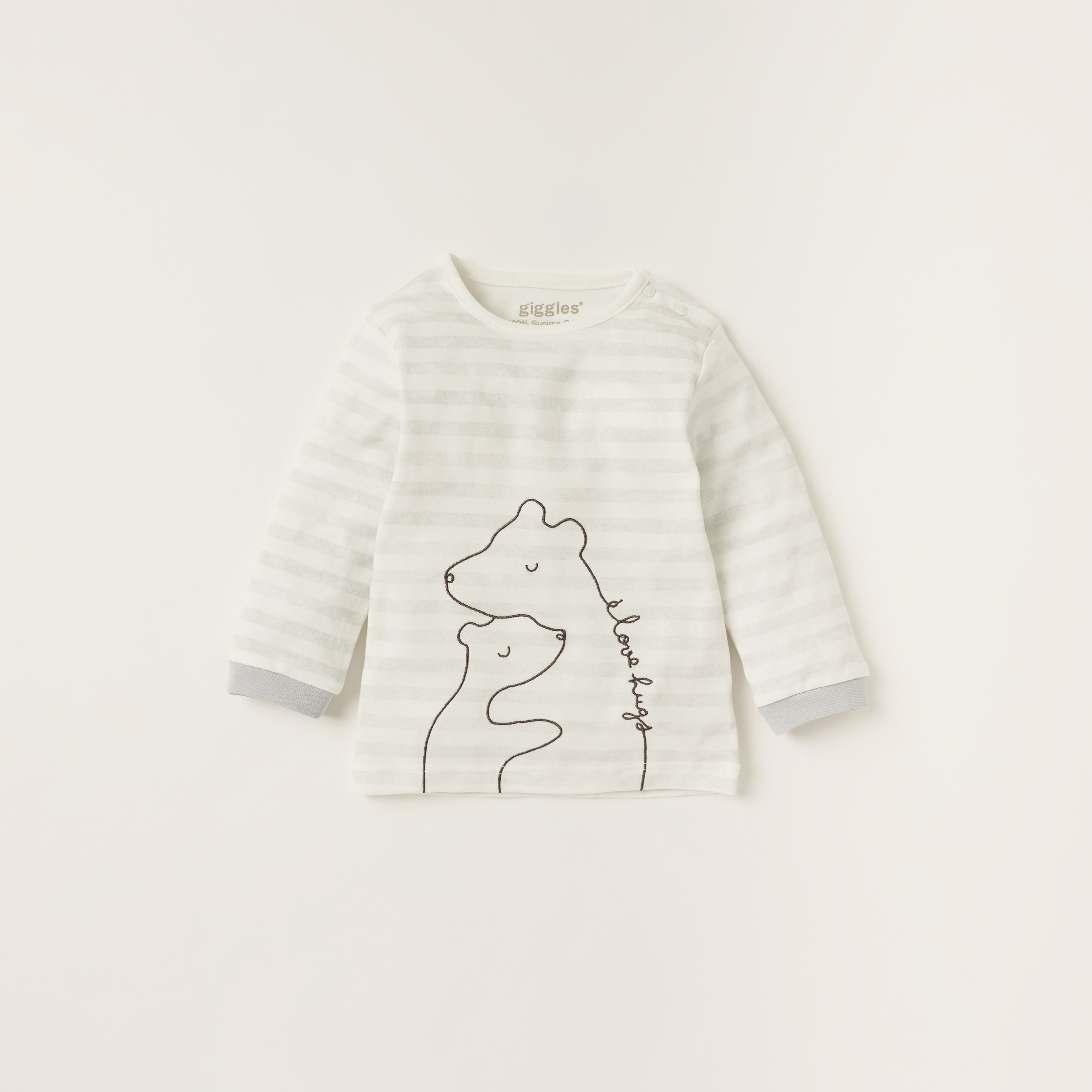 طقم بنطلون بيجاما وتيشيرت بياقة مستديرة وطبعات من جيجلز-baby-boys-clothing-nightwear-pyjamasets-image-2
