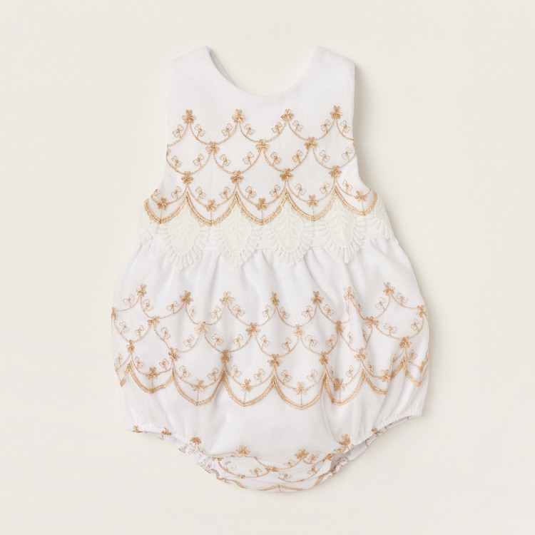 Giggles Lace Detail Sleeveless Romper