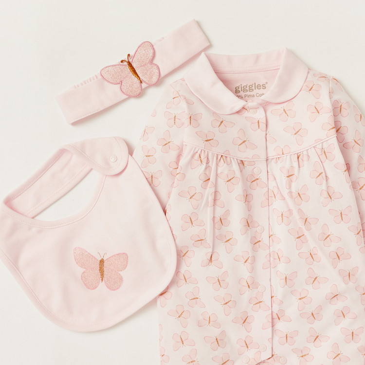 Giggles Printed 3-Piece Clothing Set