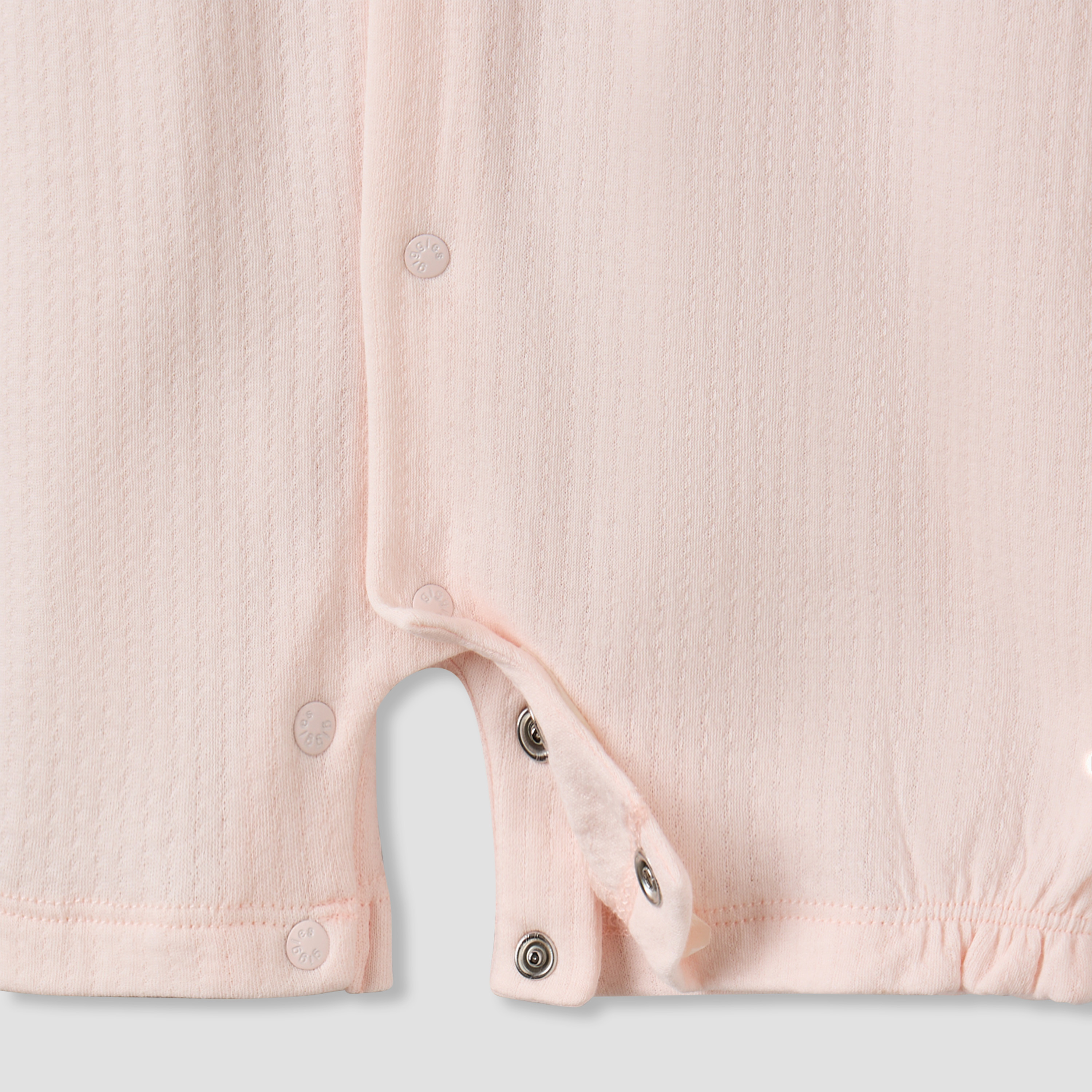 Giggles Round Neck Short Sleeves Romper with Snap Button Closure-baby-girls-clothing-rompers-image-4