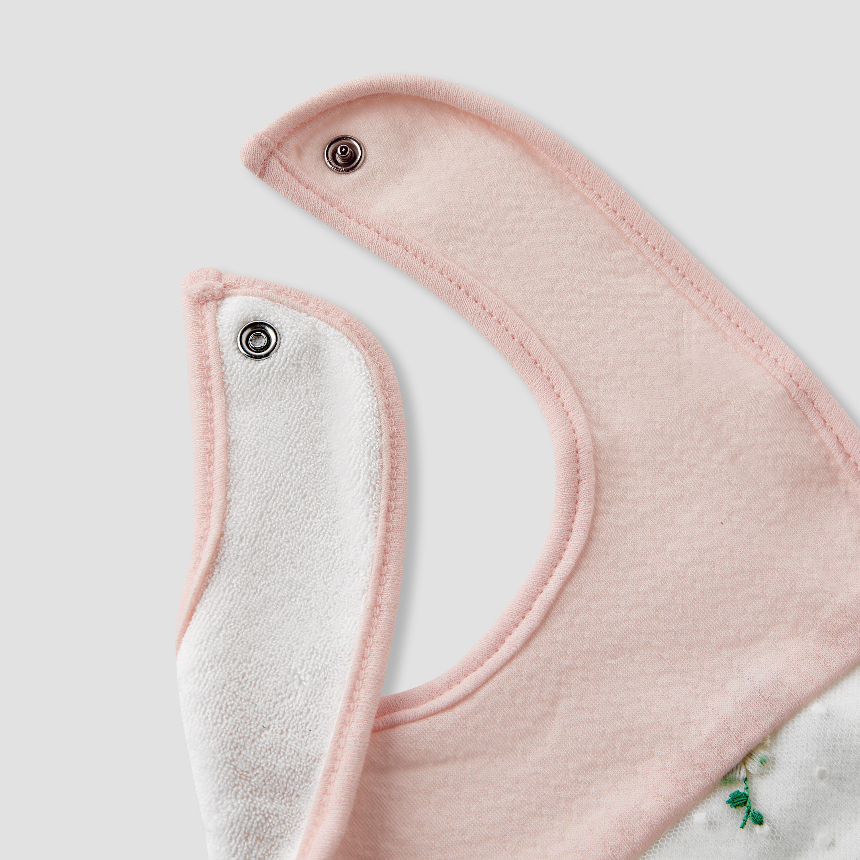 Giggles Baby Bib with Floral Embroidery-baby-feeding-bibs-image-4