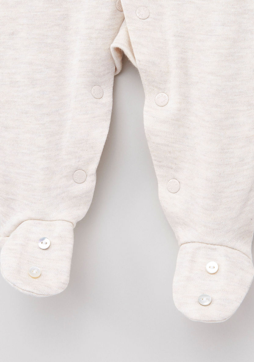 Giggles Textured Closed Feet Sleepsuit-Sleepsuits-image-1