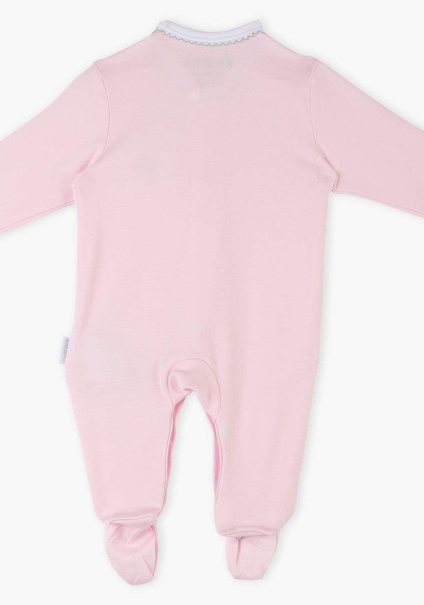 Giggles Embroidered Long Sleepsuit-Multipacks-image-1