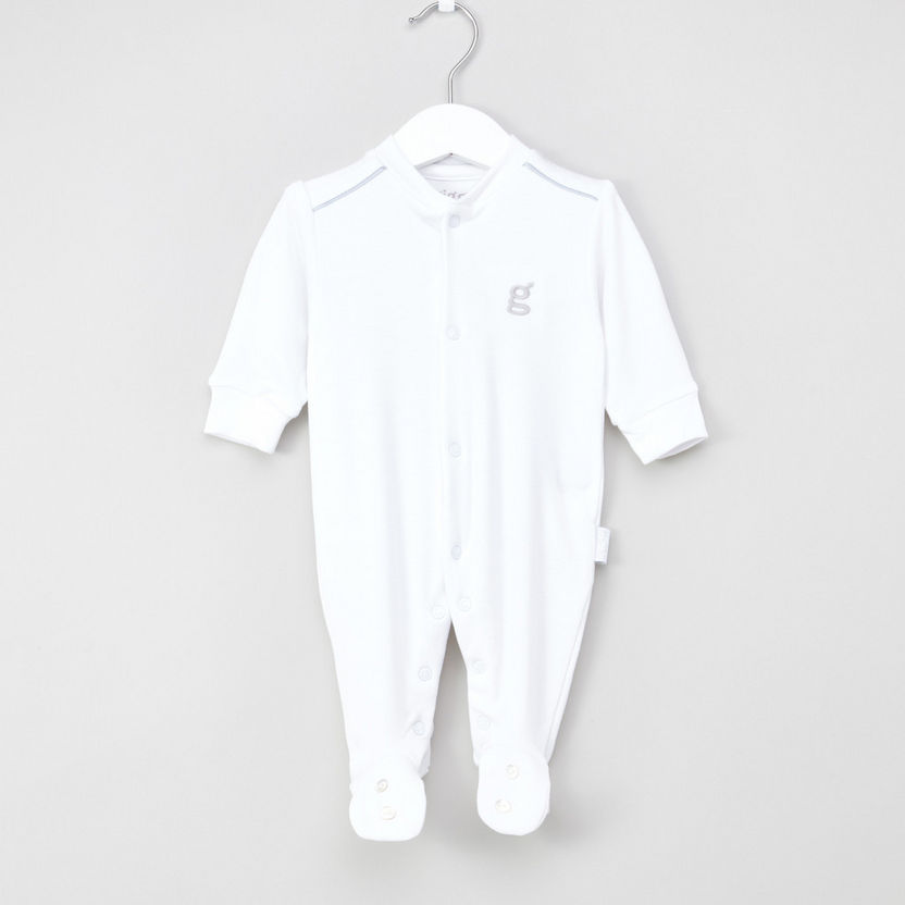 Giggles Sleepsuit with Snap Button Closure-Pyjama Sets-image-0