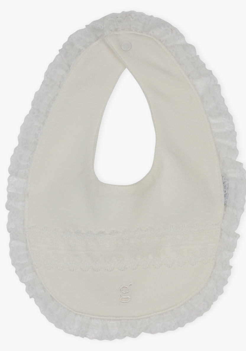 Giggles Bib with Frill Detail-Bibs and Burp Cloths-image-0