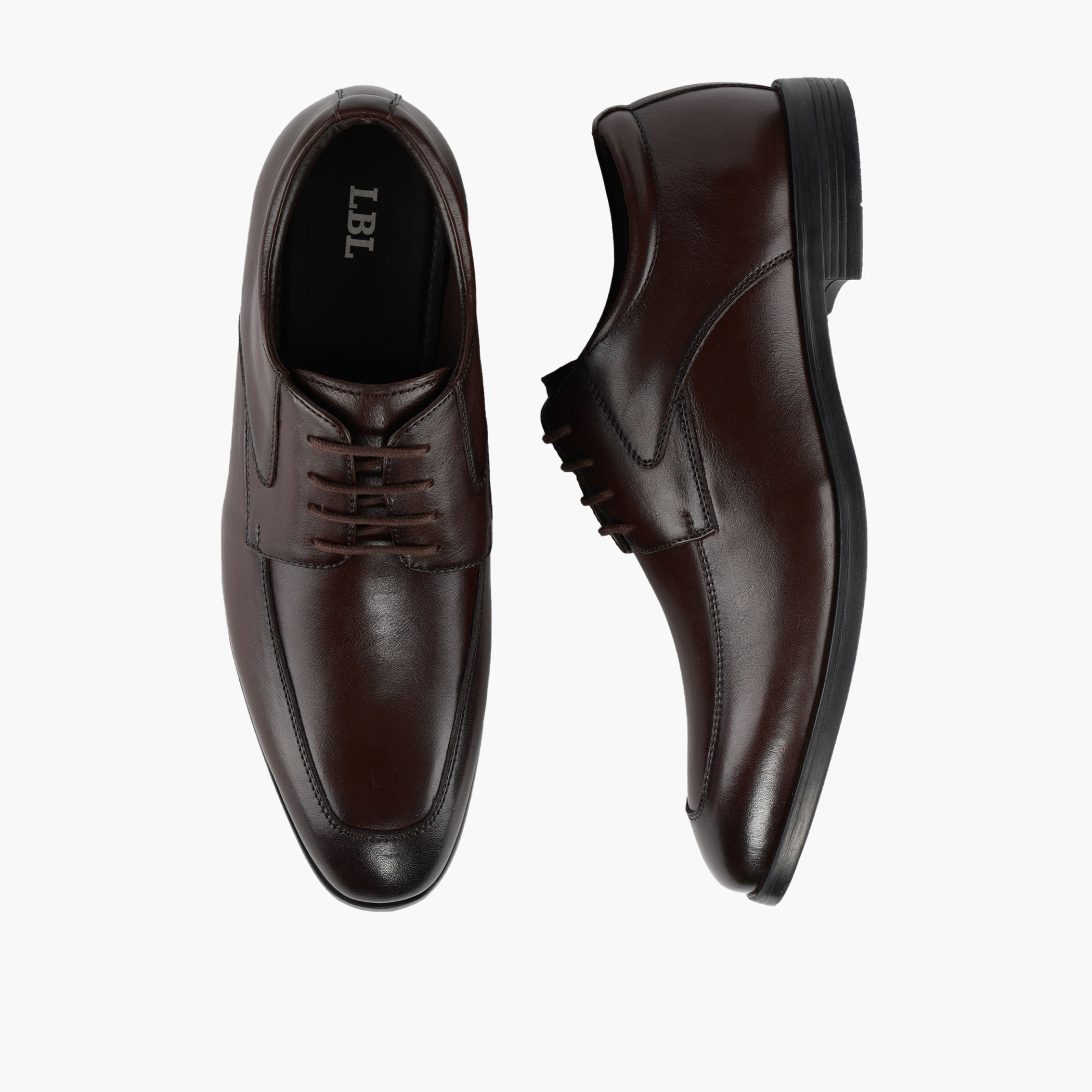 حذاء ديربي جلد برباط إغلاق للرجال من إل بي إل من شو إكسبريس-men-shoes-formalshoes-image-1