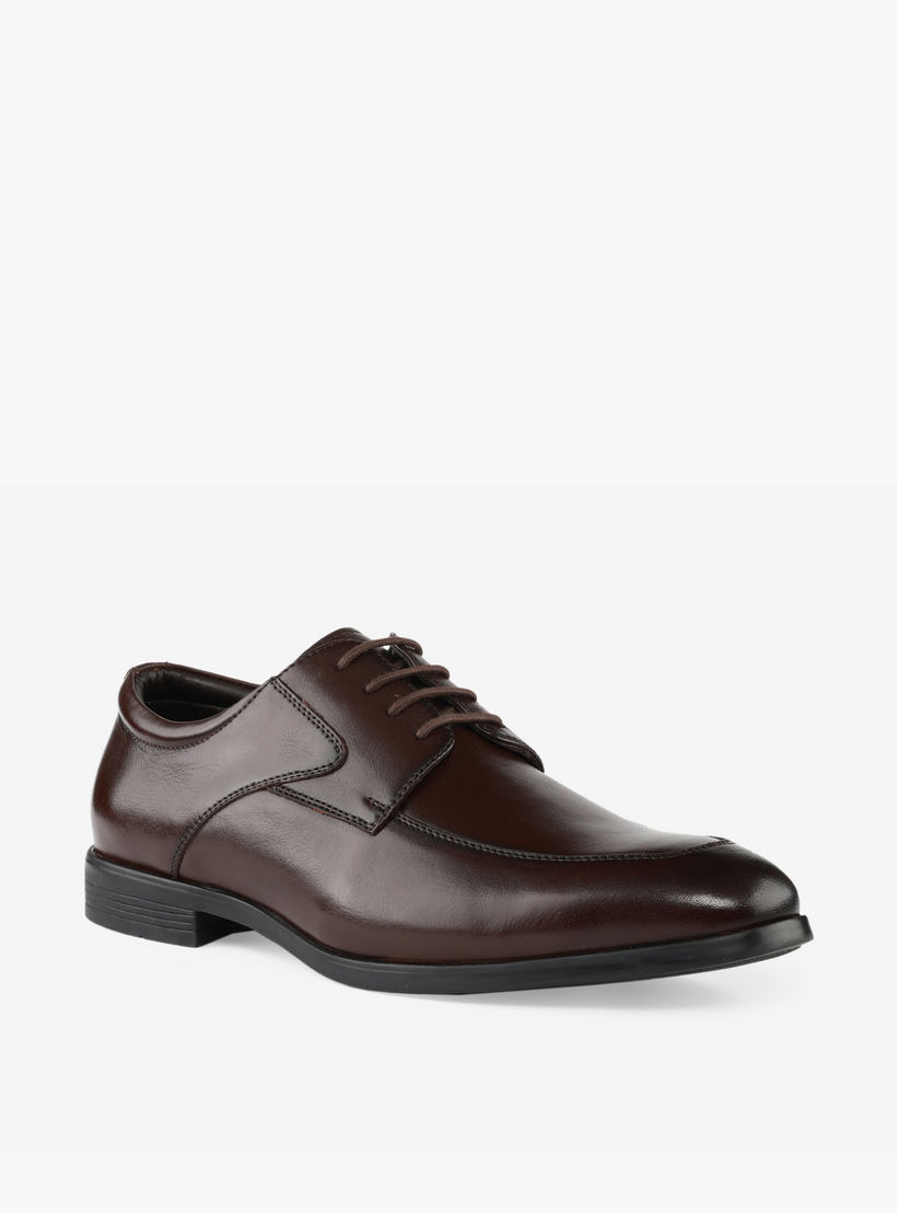 حذاء ديربي جلد برباط إغلاق للرجال من إل بي إل من شو إكسبريس-men-shoes-formalshoes-image-2