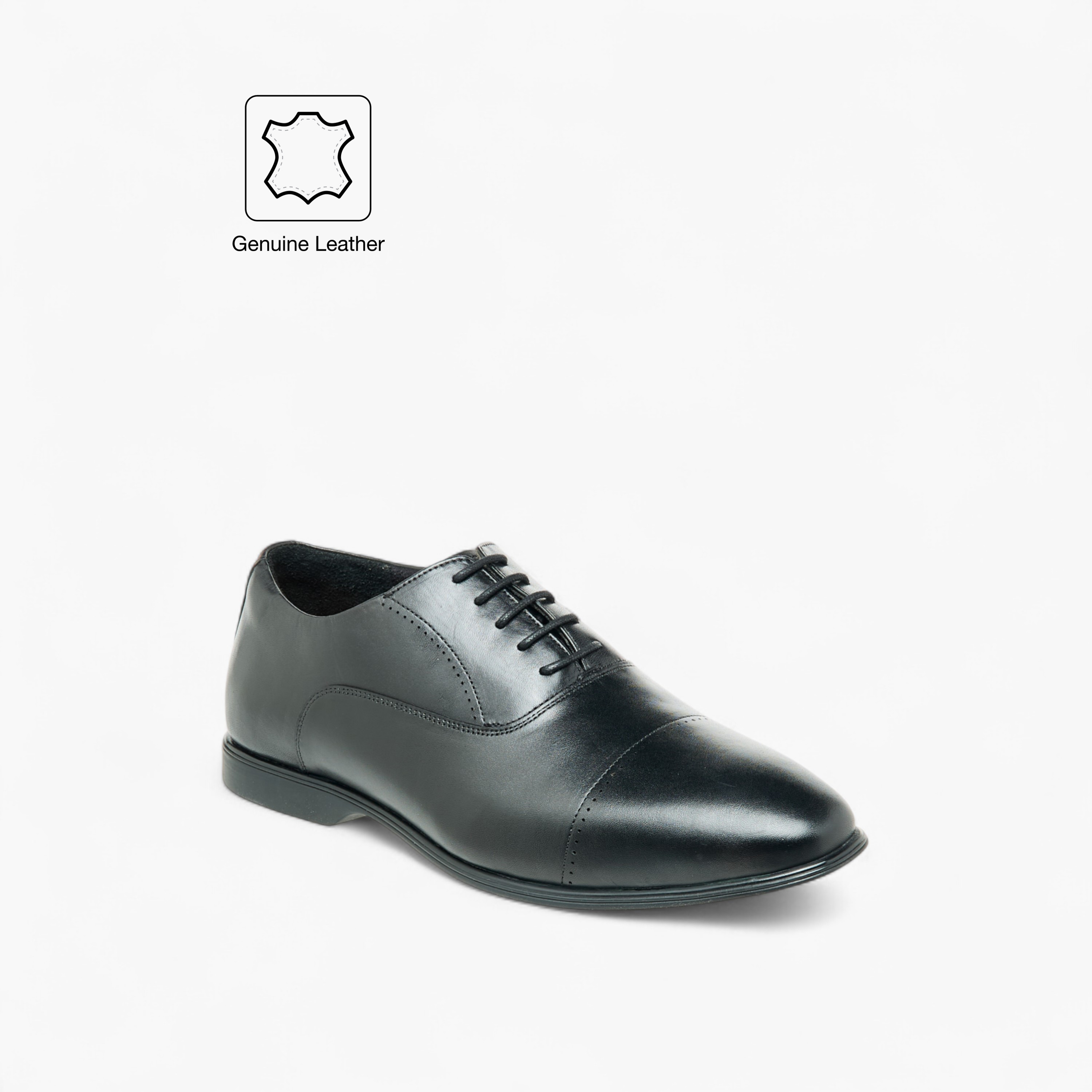 حذاء أوكسفورد جلد سادة برباط من لو كونفورت -men-shoes-formalshoes-image-2