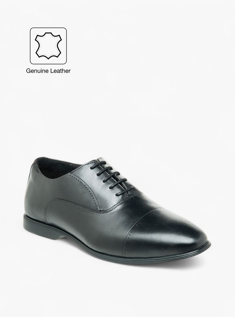 حذاء أوكسفورد جلد سادة برباط من لو كونفورت -men-shoes-formalshoes-image-2