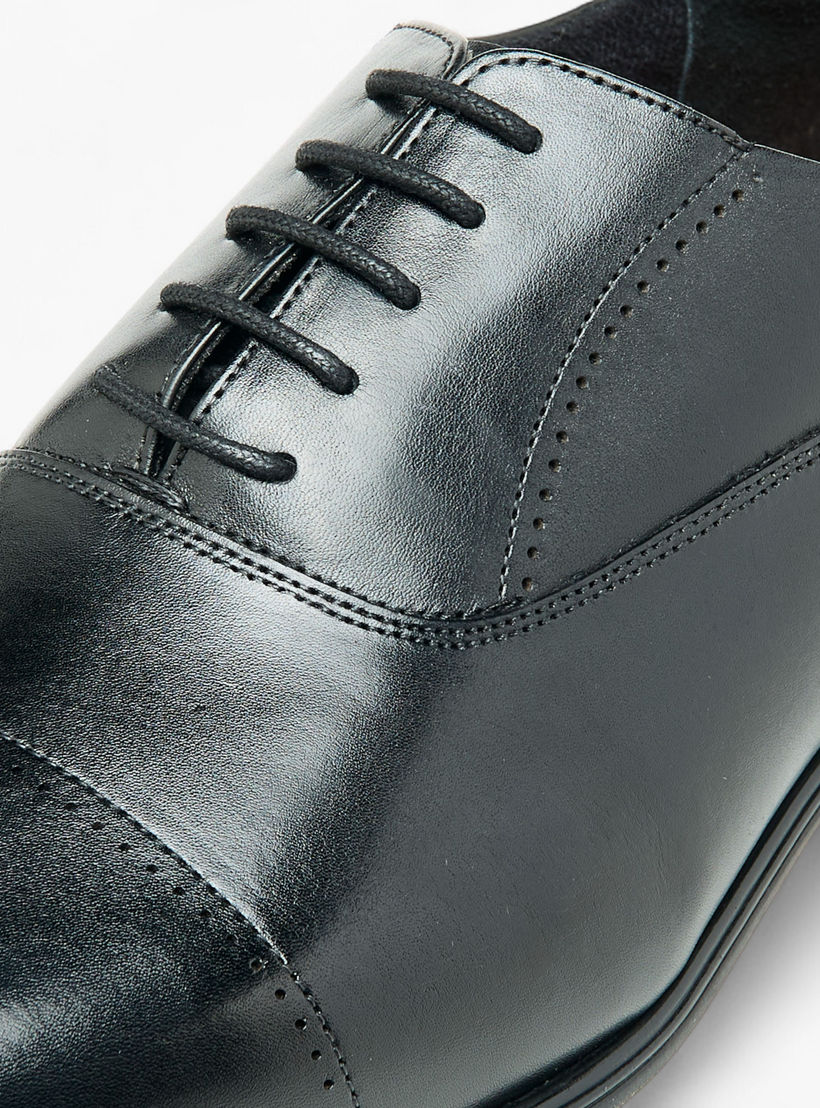 حذاء أوكسفورد جلد سادة برباط من لو كونفورت -men-shoes-formalshoes-image-4