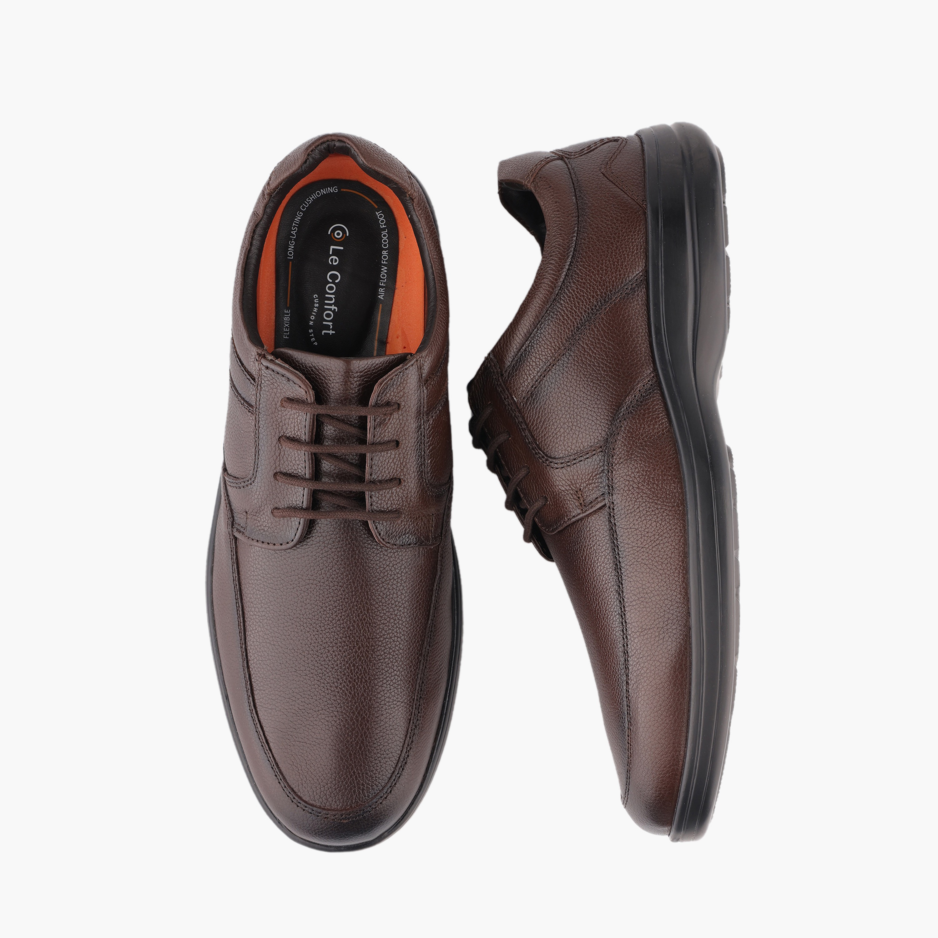 Le Confort Men Genuine Leather Lace-Up Derby Shoes-men-shoes-formalshoes-image-1