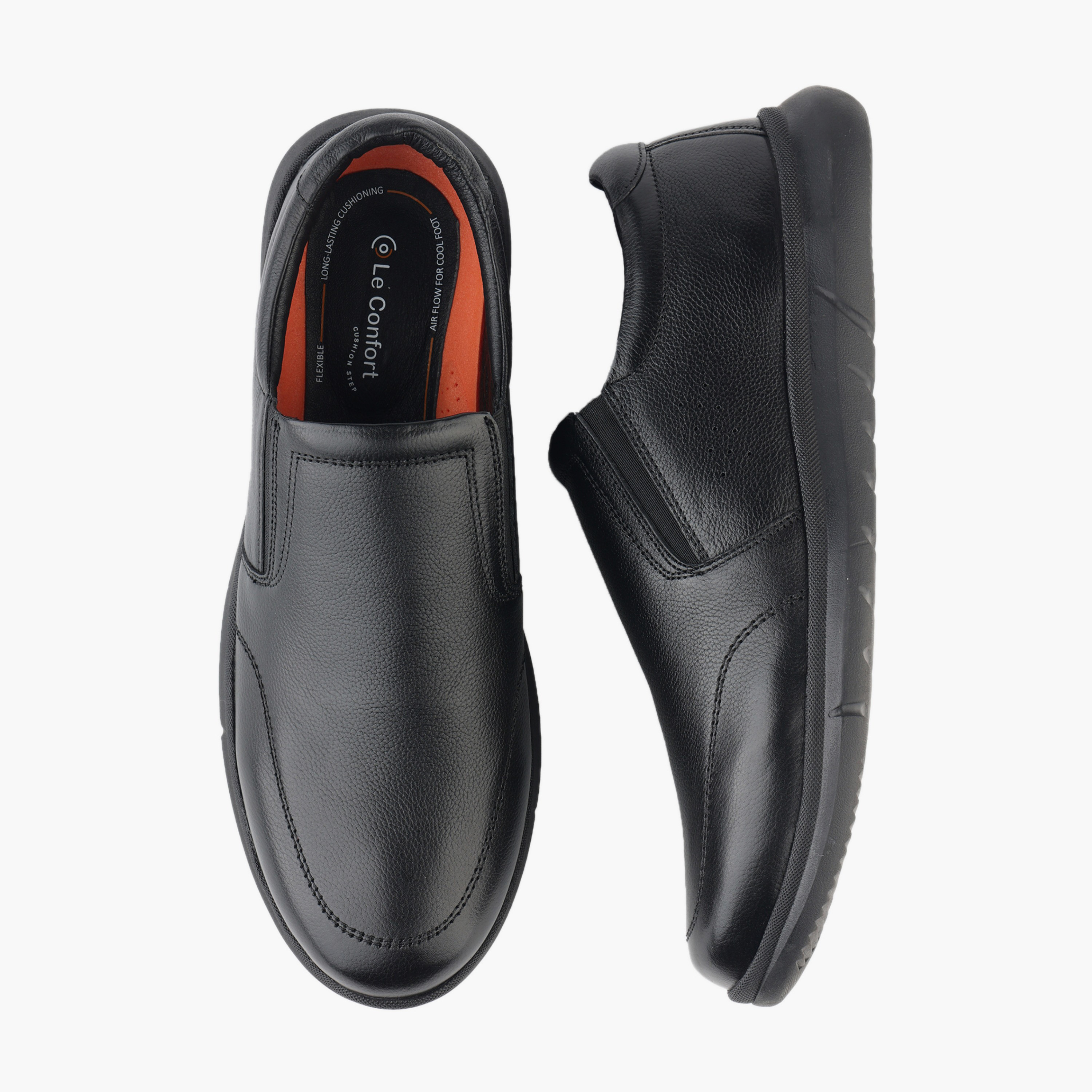 Le Confort Men Genuine Leather Slip-On Loafers-men-shoes-loafersandmoccasins-image-1