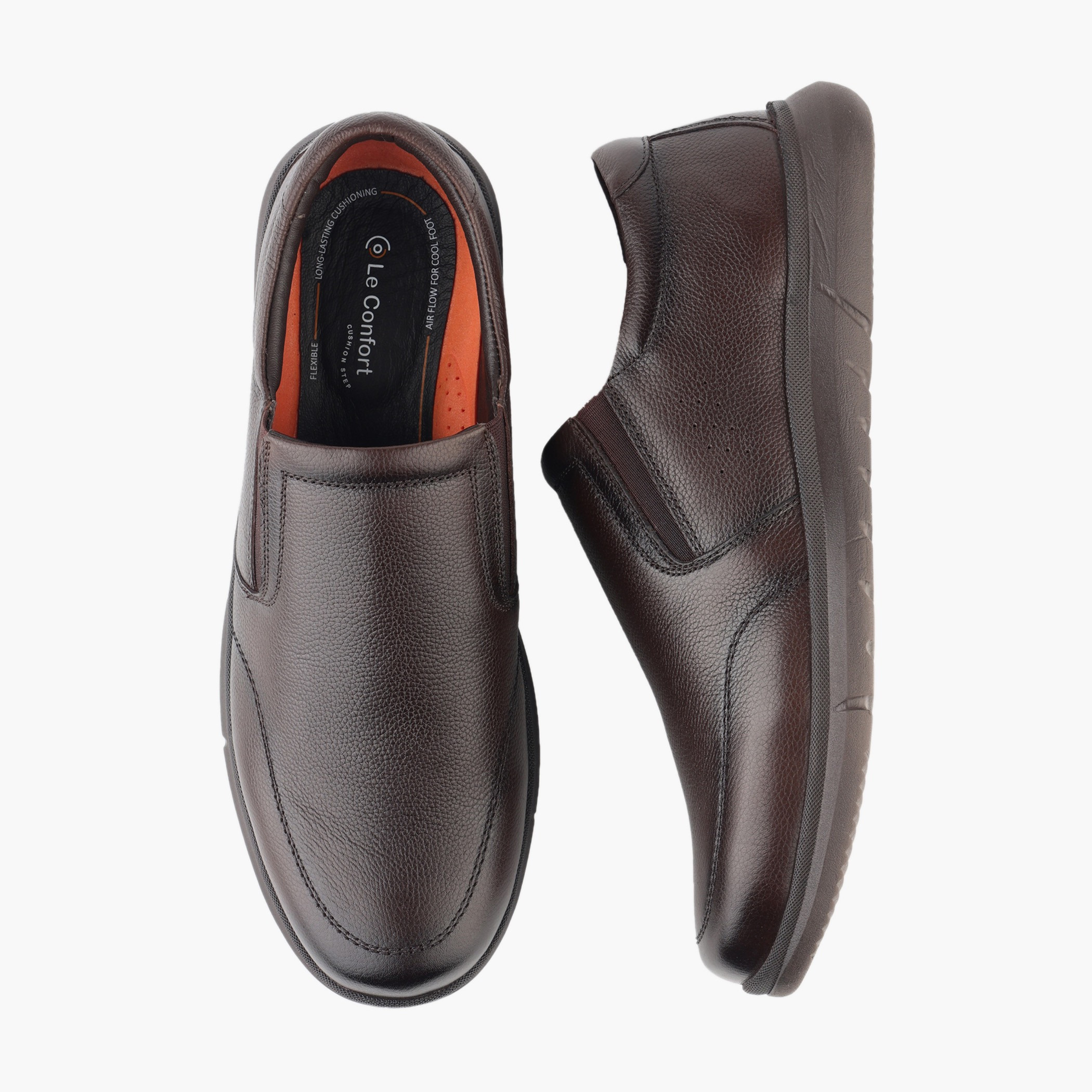 Le Confort Men Genuine Leather Slip-On Loafers-men-shoes-loafersandmoccasins-image-1