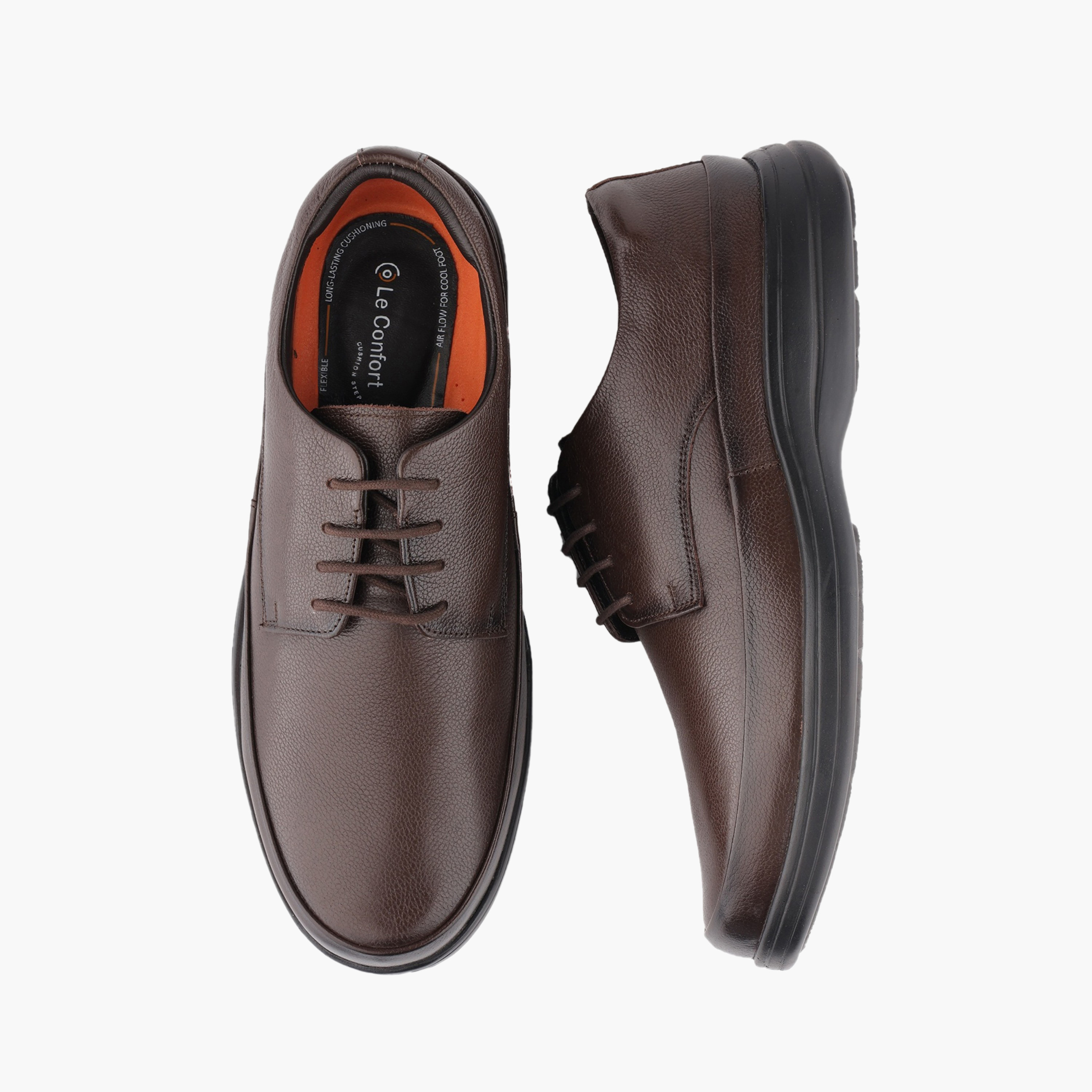 Le Confort Men Genuine Leather Lace-Up Derby Shoes-men-shoes-formalshoes-image-1