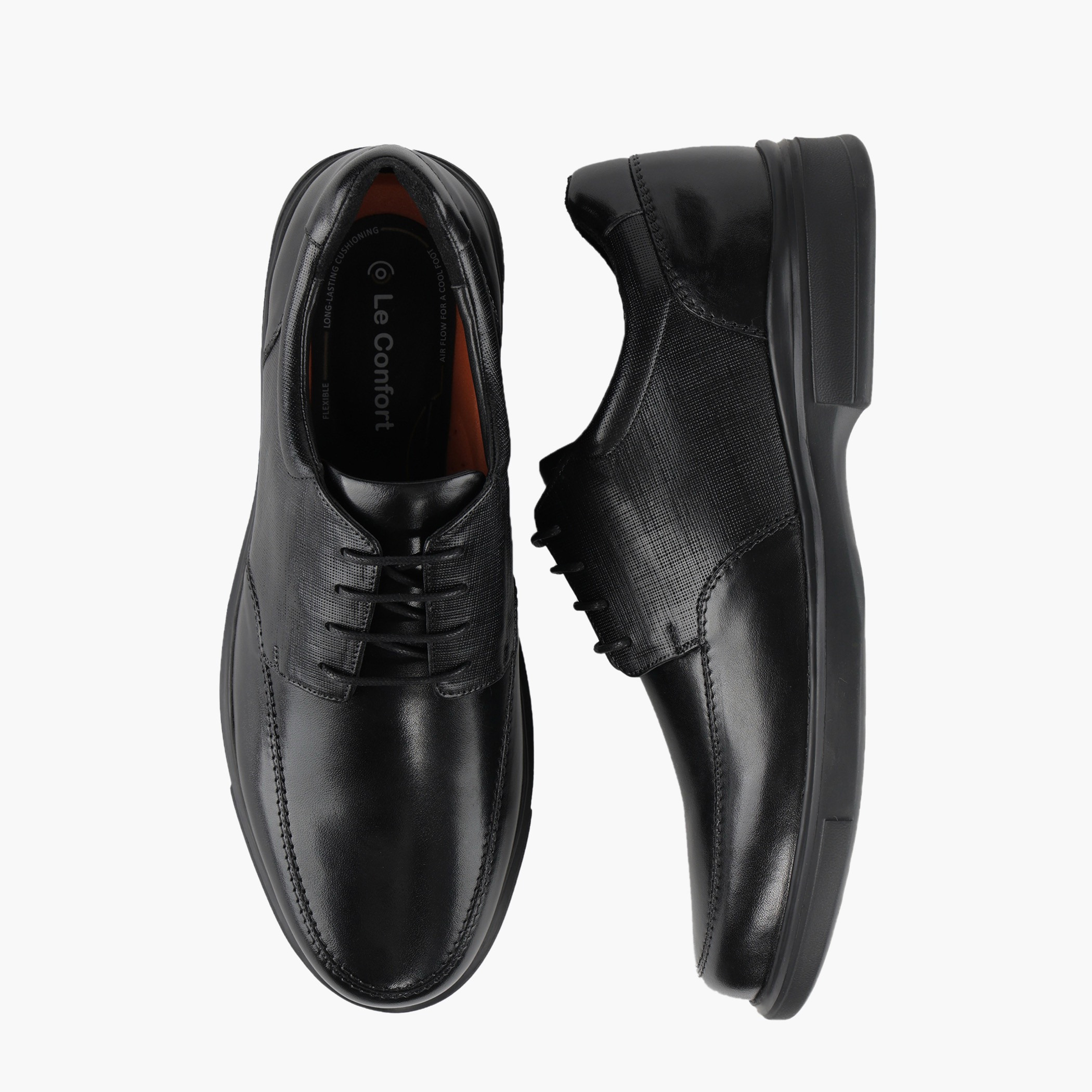 Le Confort Men Lace-Up Leather Derby Shoes-men-shoes-formalshoes-image-1