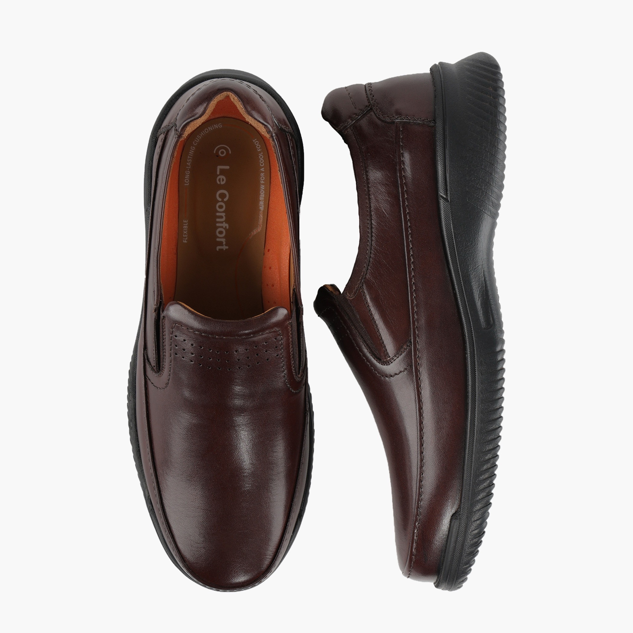 Le Confort Men Leather Slip-On Loafers-men-shoes-formalshoes-image-1