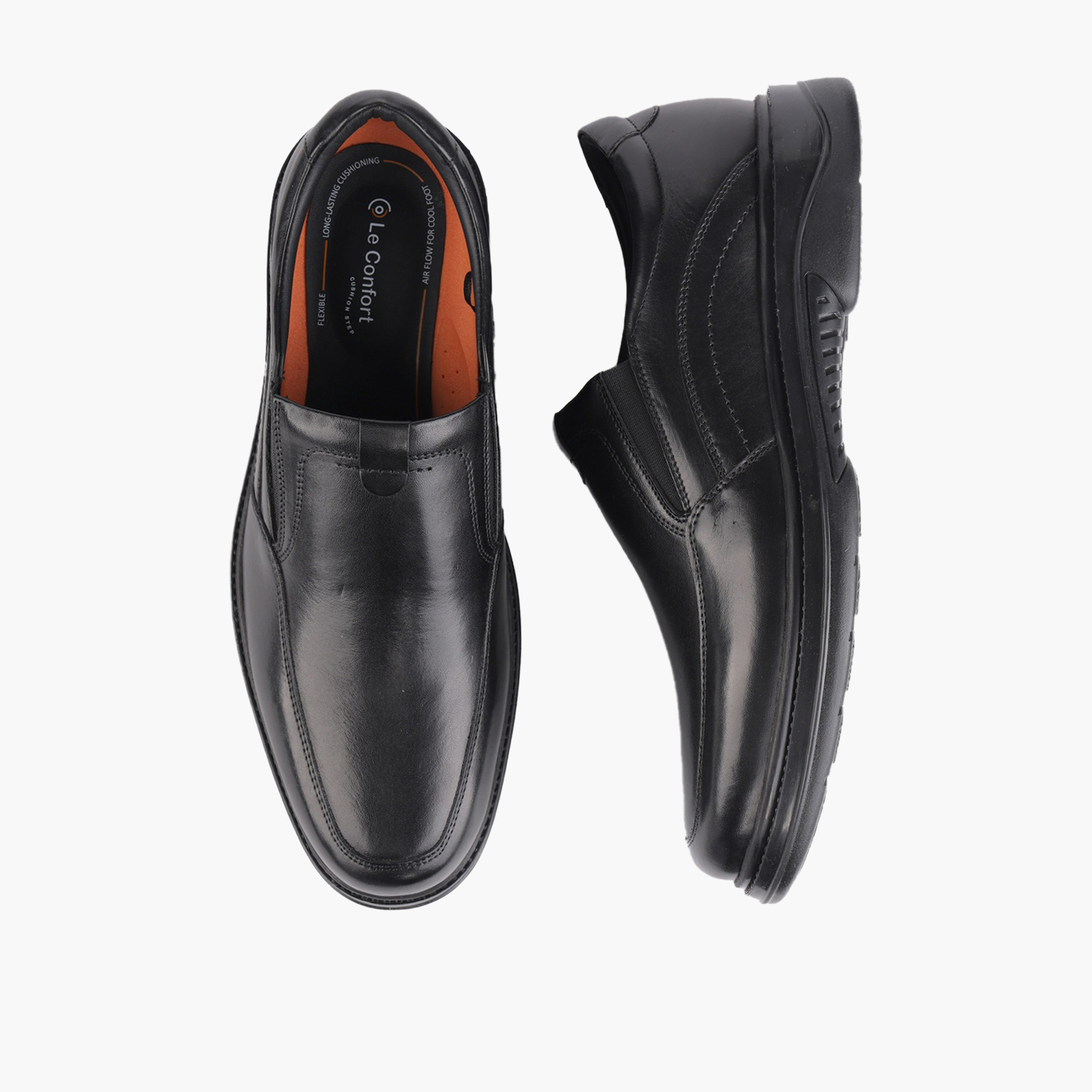 Le Confort Men Leather Slip-On Loafers-men-shoes-formalshoes-image-1