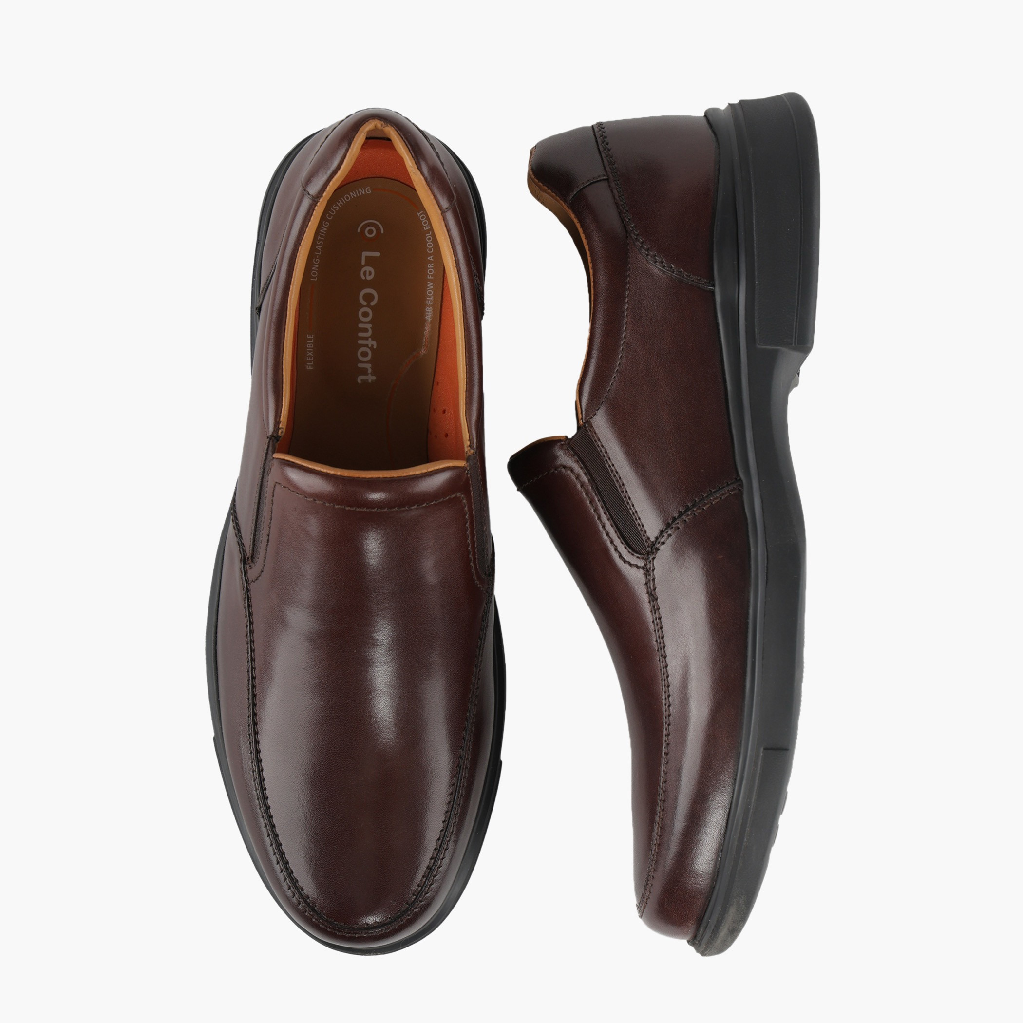 Le Confort Men Leather Slip-On Loafers-men-shoes-formalshoes-image-1