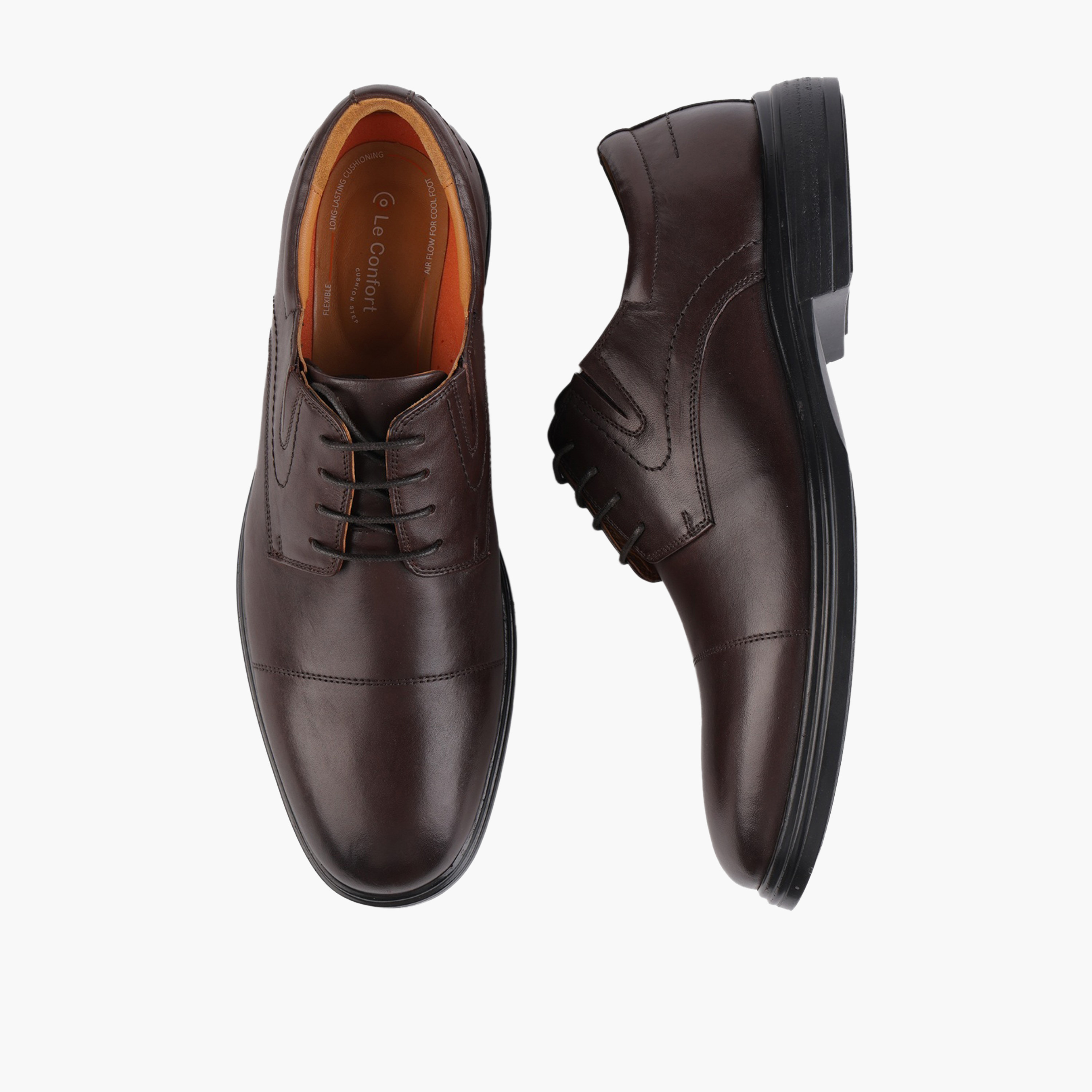 Le Confort Men Leather Lace-Up Derby Shoes-men-shoes-formalshoes-image-1