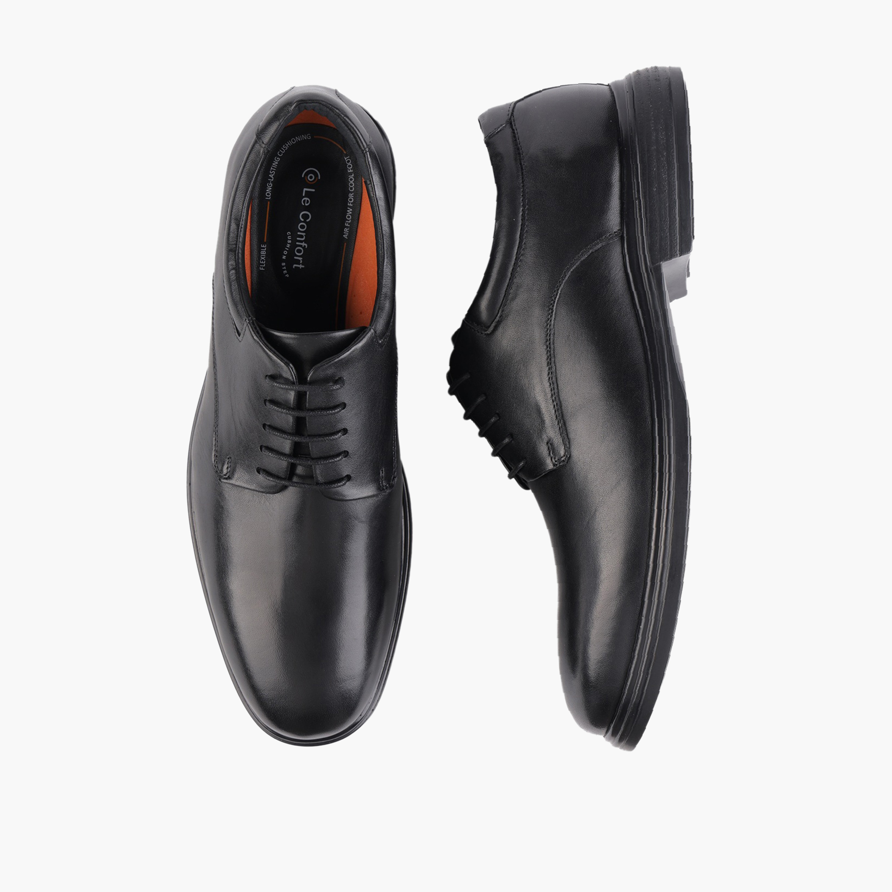حذاء ديربي جلد برباط للرجال من لو كونفورت-men-shoes-formalshoes-image-1