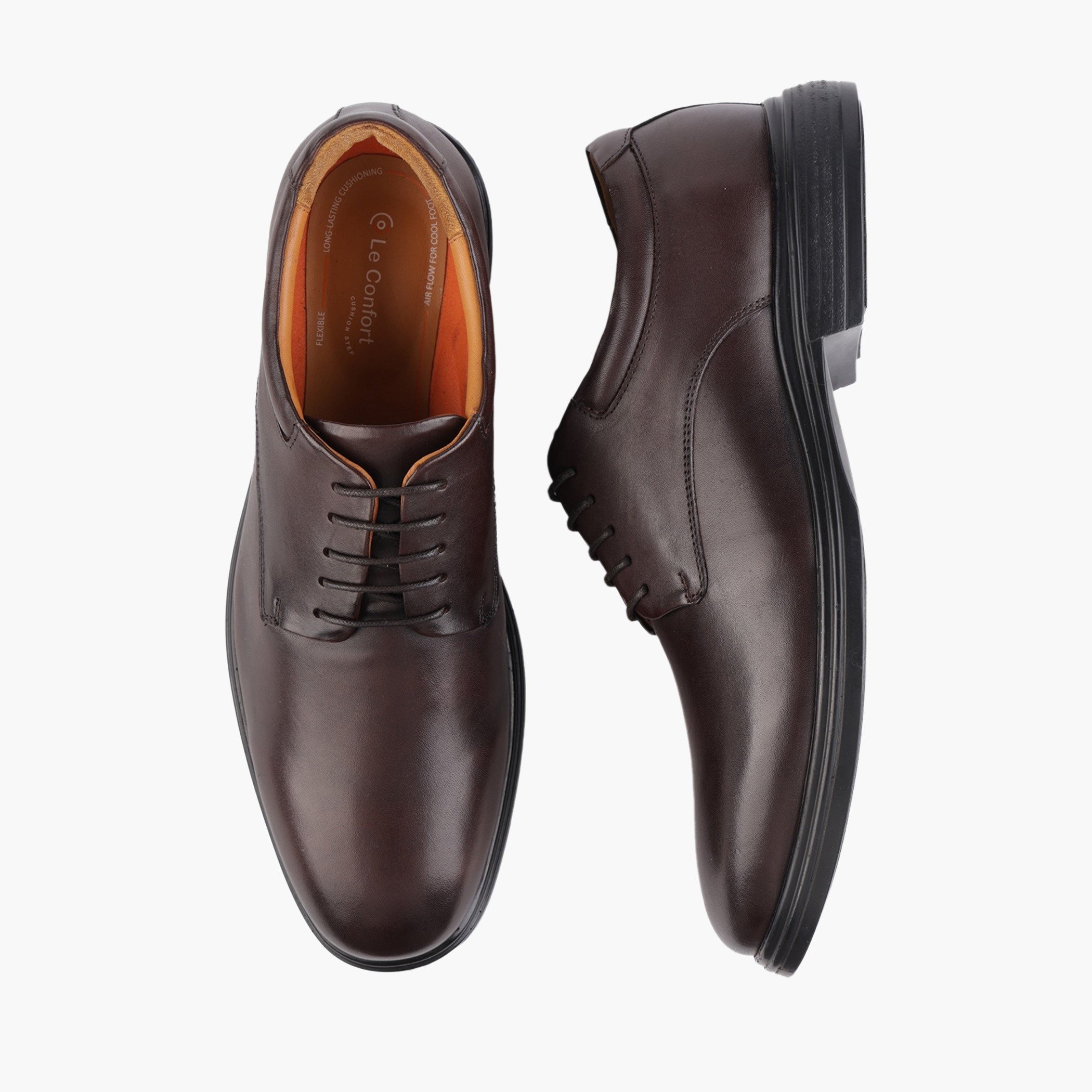 Le Confort Men Leather Lace-Up Derby Shoes-men-shoes-formalshoes-image-1