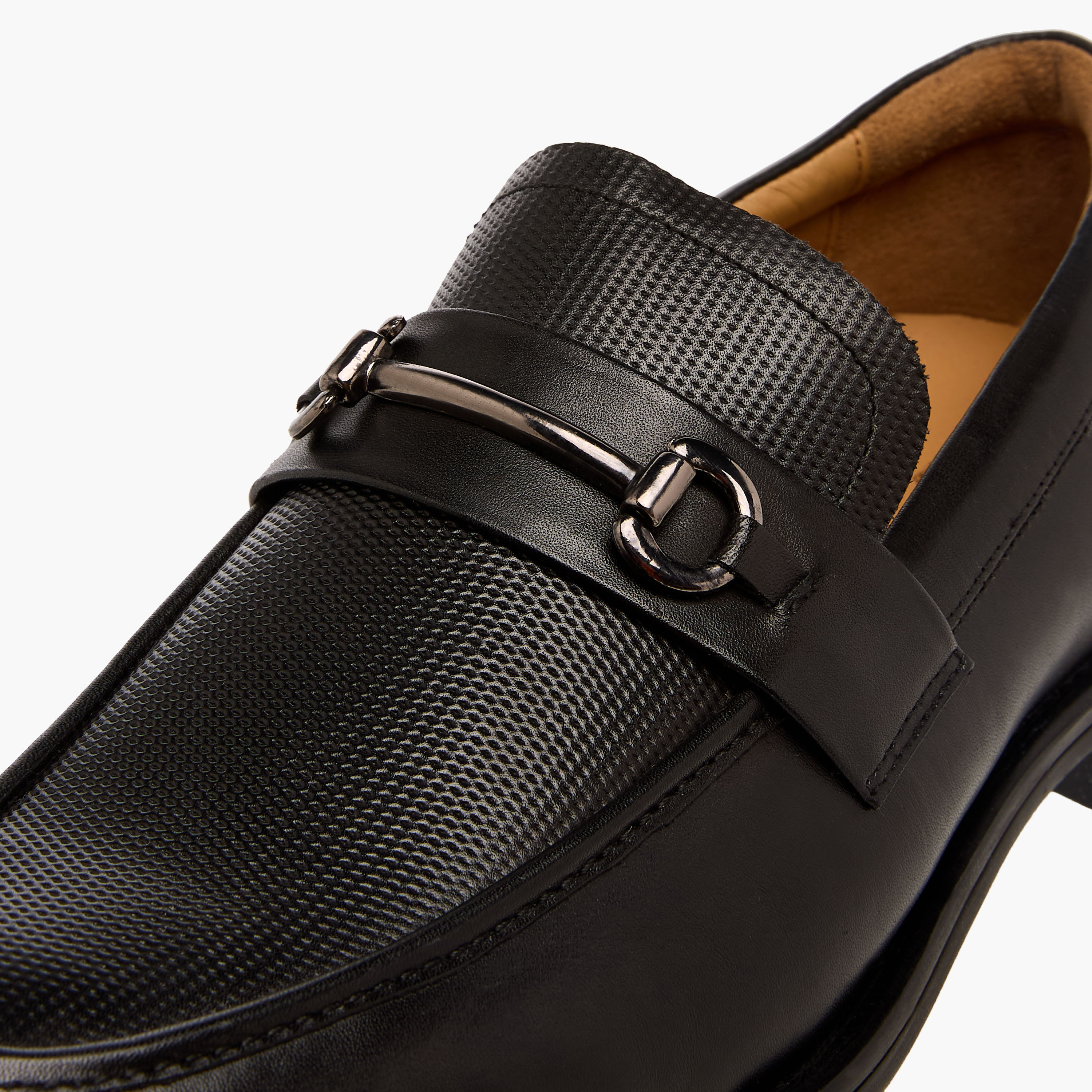 Duchini Men Textured Genuine Leather Loafers-men-shoes-loafersandmoccasins-image-4