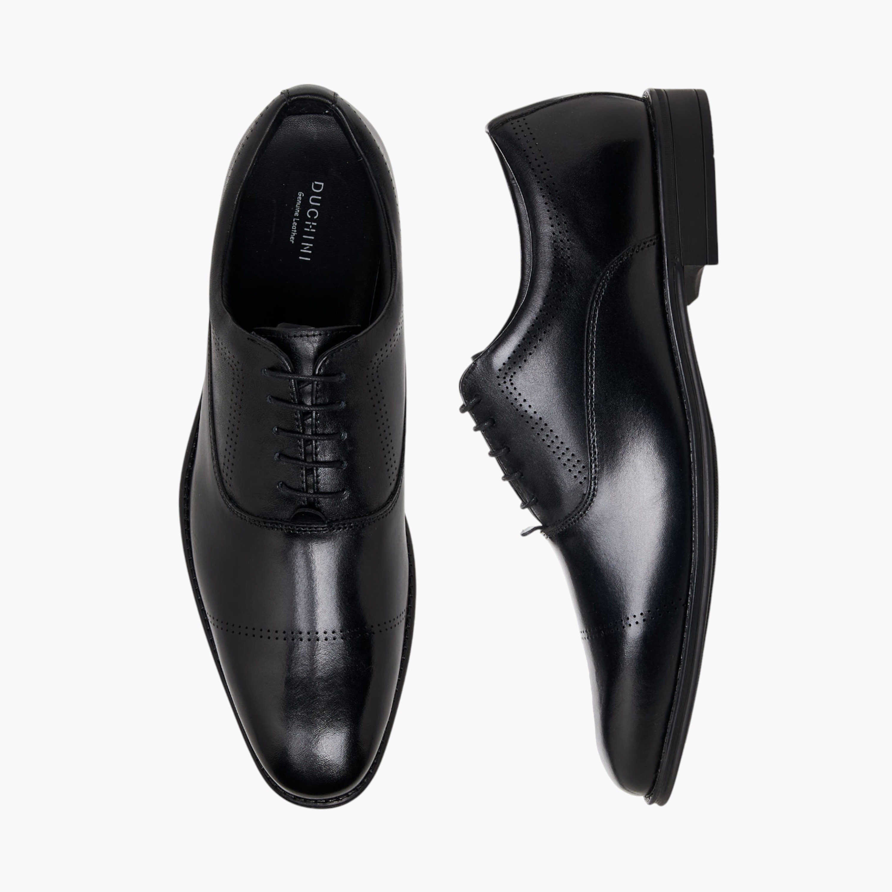 Duchini Men Lace-Up Leather Derby Shoes-men-shoes-formalshoes-image-1