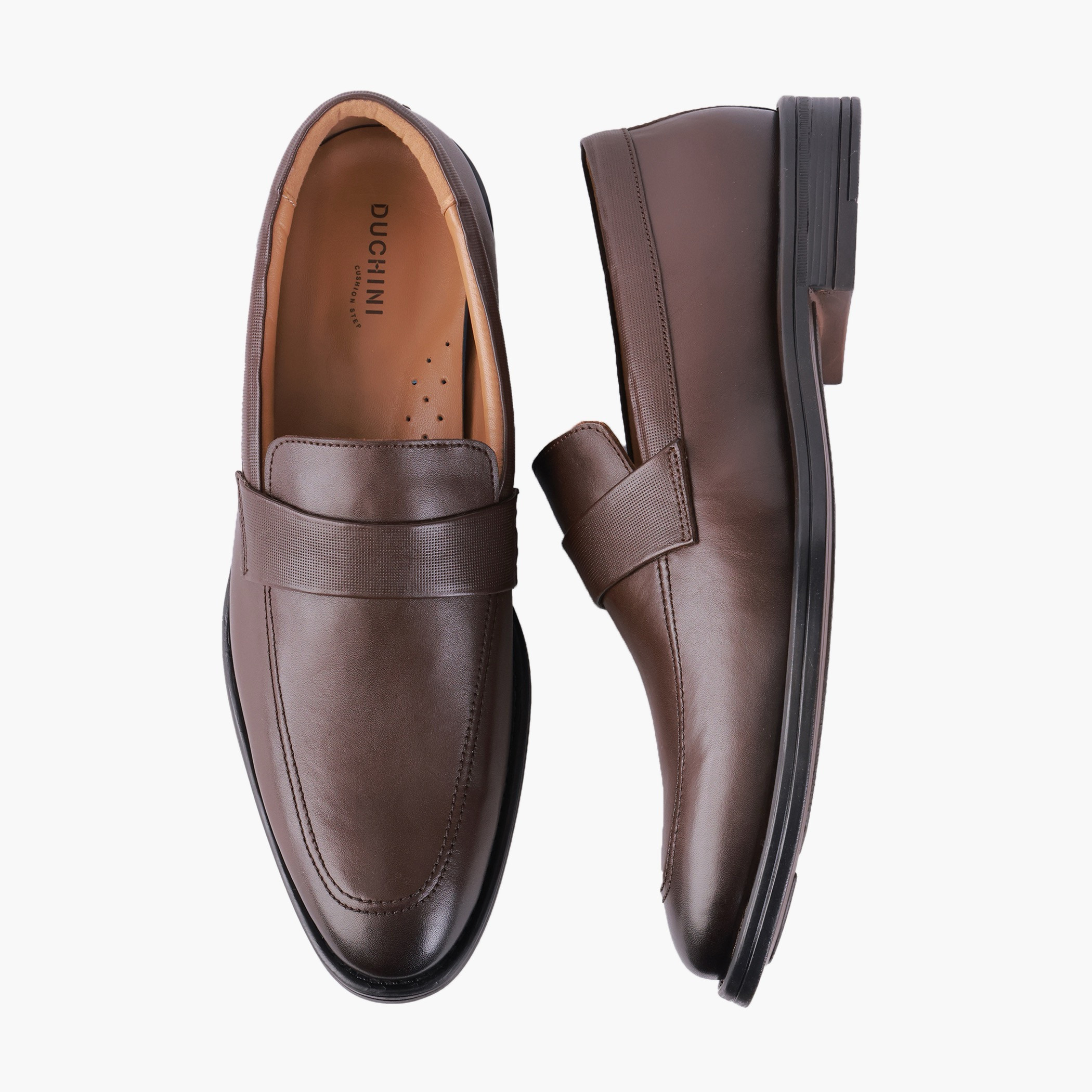 Duchini Men Genuine Leather Slip-On Loafers-men-shoes-loafersandmoccasins-image-1