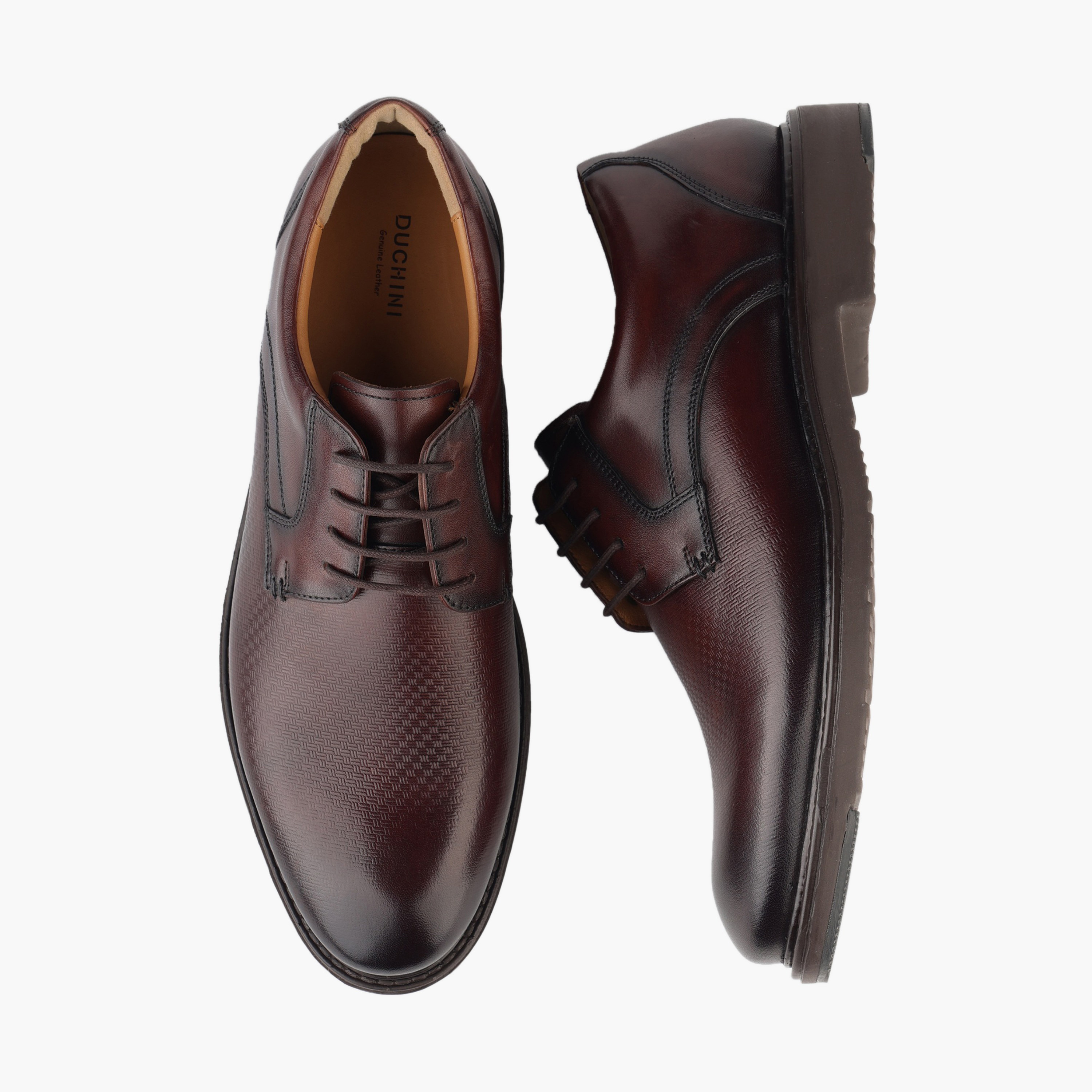 Duchini Men Genuine Leather Lace-Up Derby Shoes-men-shoes-formalshoes-image-1