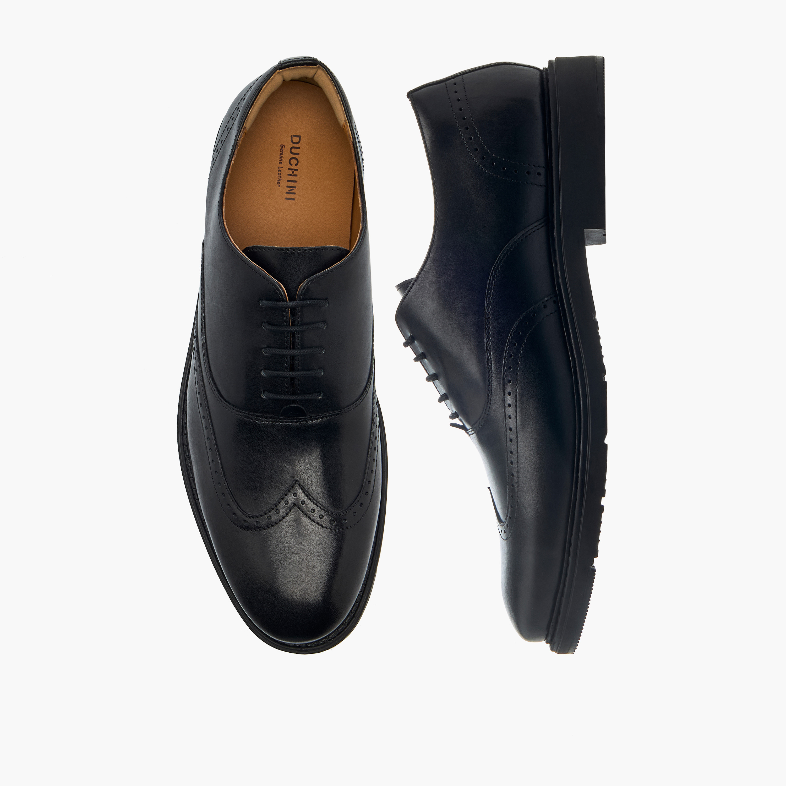 Duchini Men Genuine Leather Lace-Up Oxford Shoes-men-shoes-formalshoes-image-1