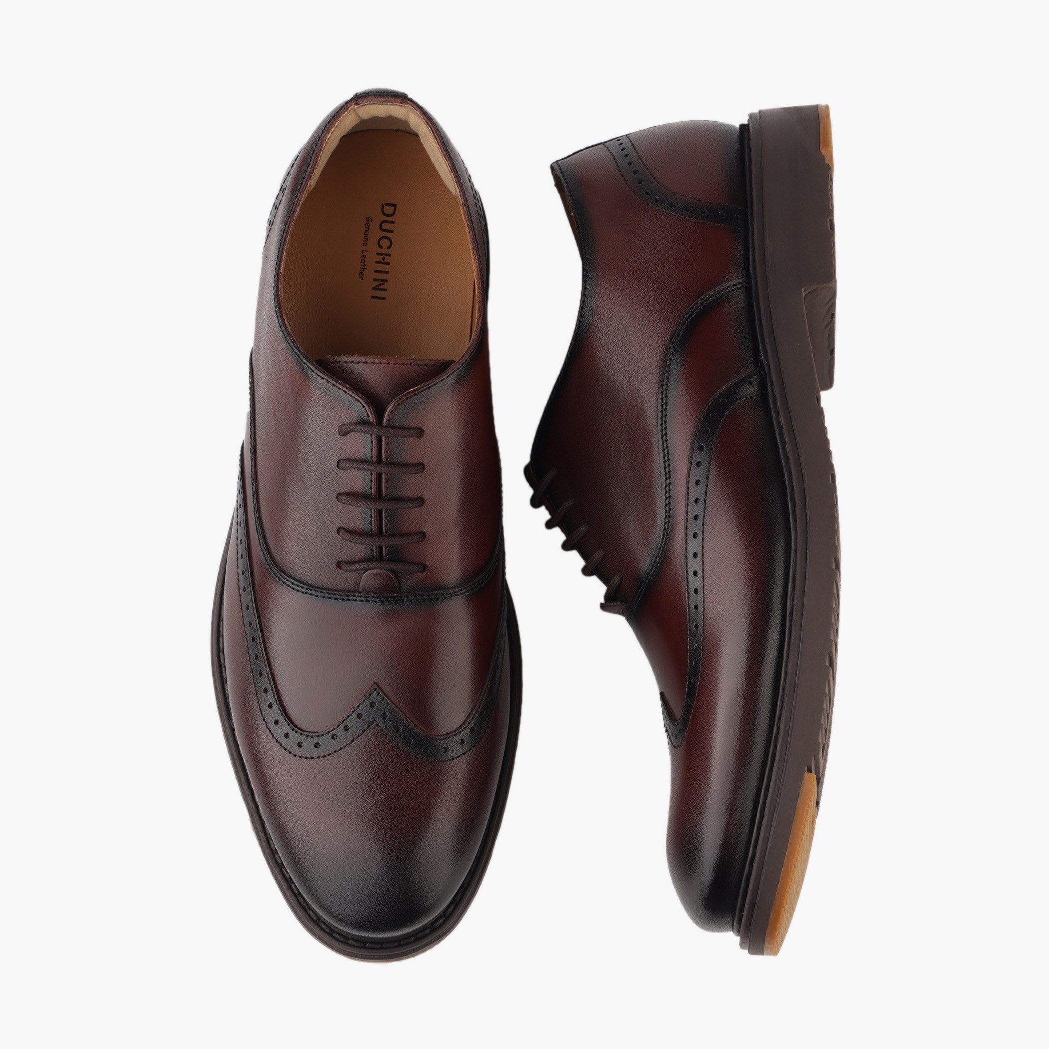 Duchini Men Genuine Leather Lace-Up Oxford Shoes-men-shoes-formalshoes-image-1