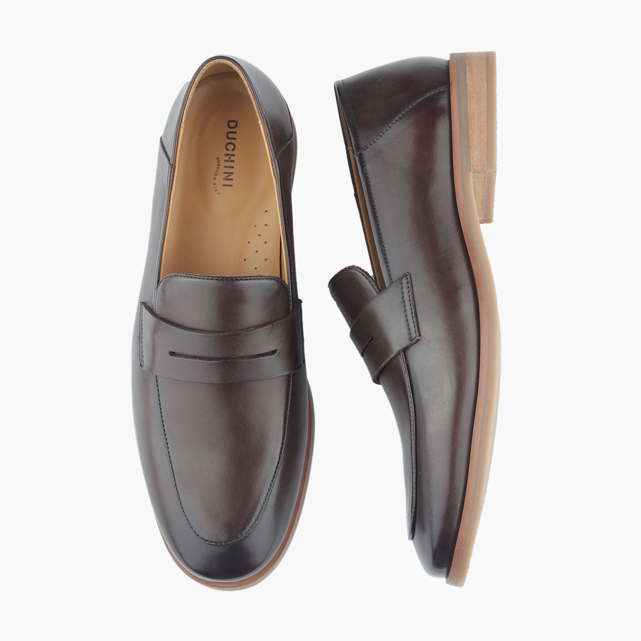 Duchini Men Genuine Leather Slip-On Loafers-men-shoes-loafersandmoccasins-image-1