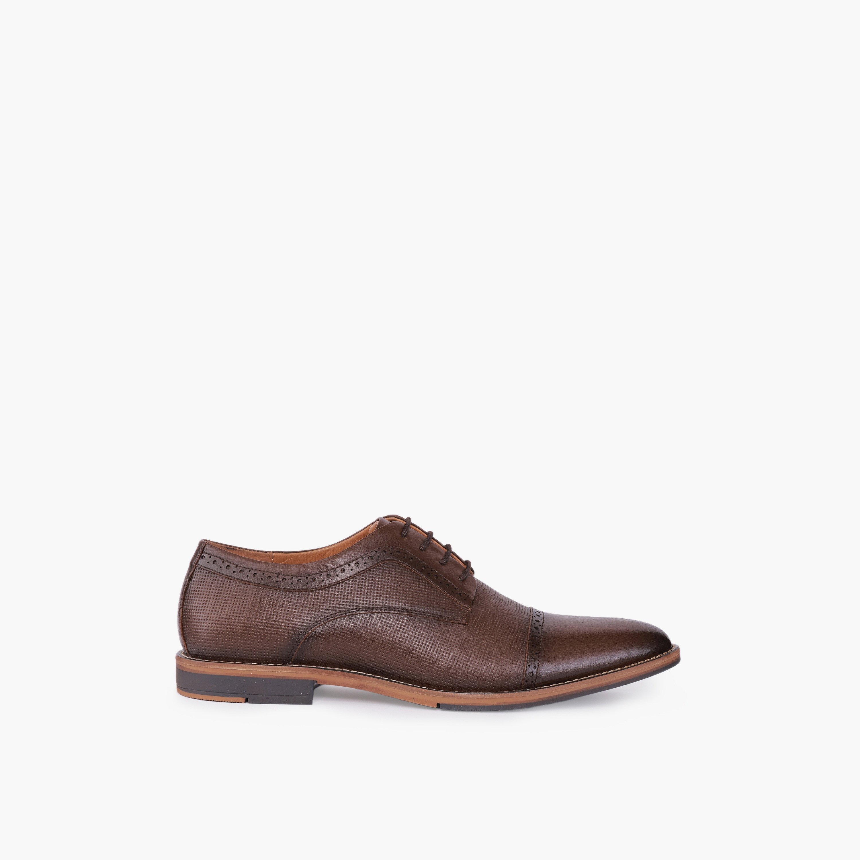 Duchini Men Genuine Leather Lace-Up Derby Shoes-men-shoes-formalshoes-image-3