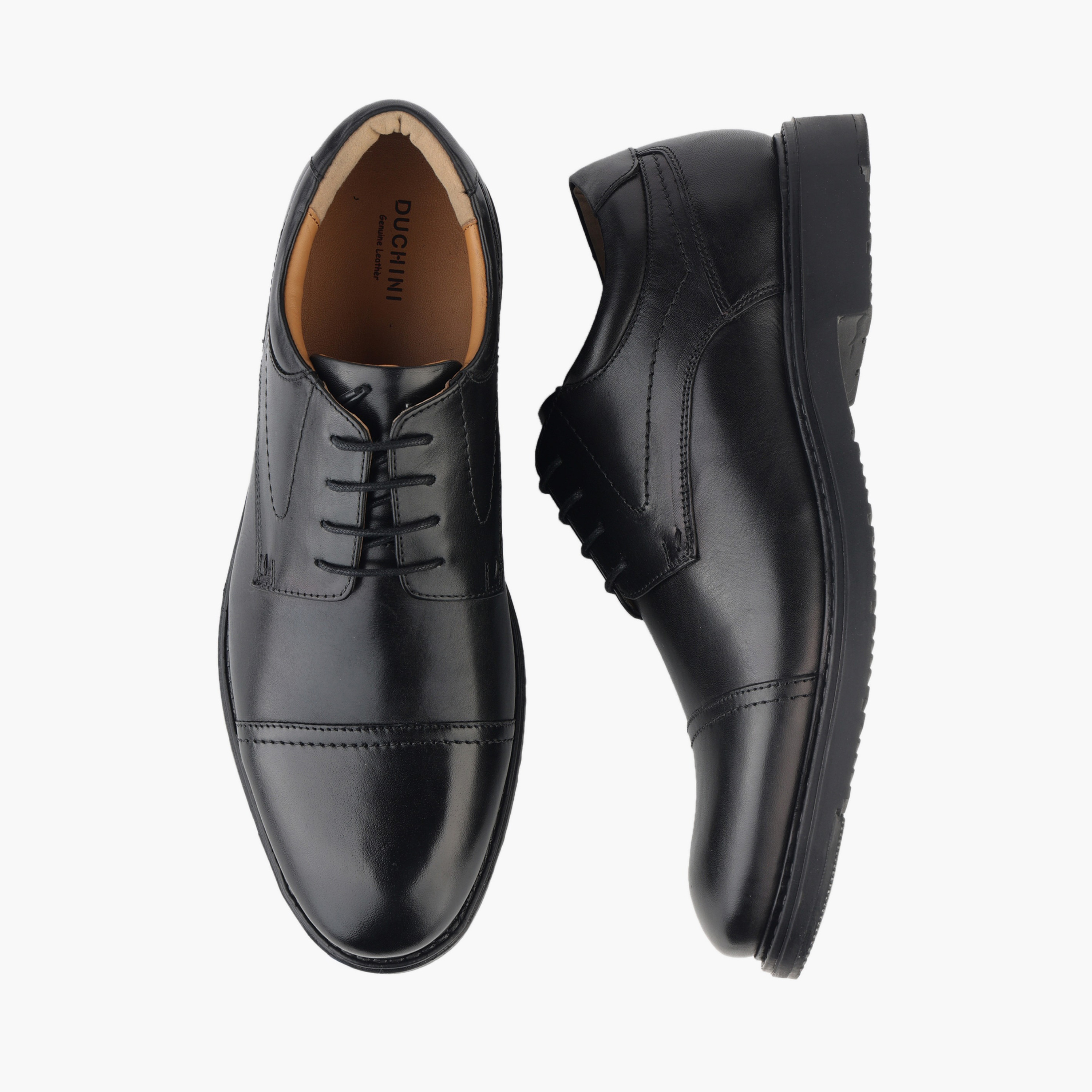 Duchini Men Genuine Leather Lace-Up Derby Shoes-men-shoes-formalshoes-image-1