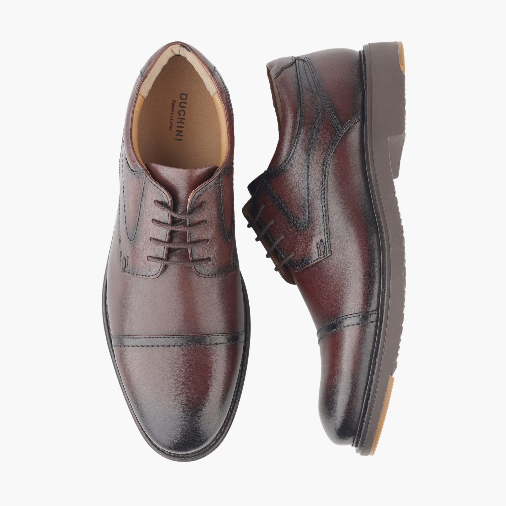 Duchini Men Genuine Leather Lace-Up Derby Shoes-men-shoes-formalshoes-image-1