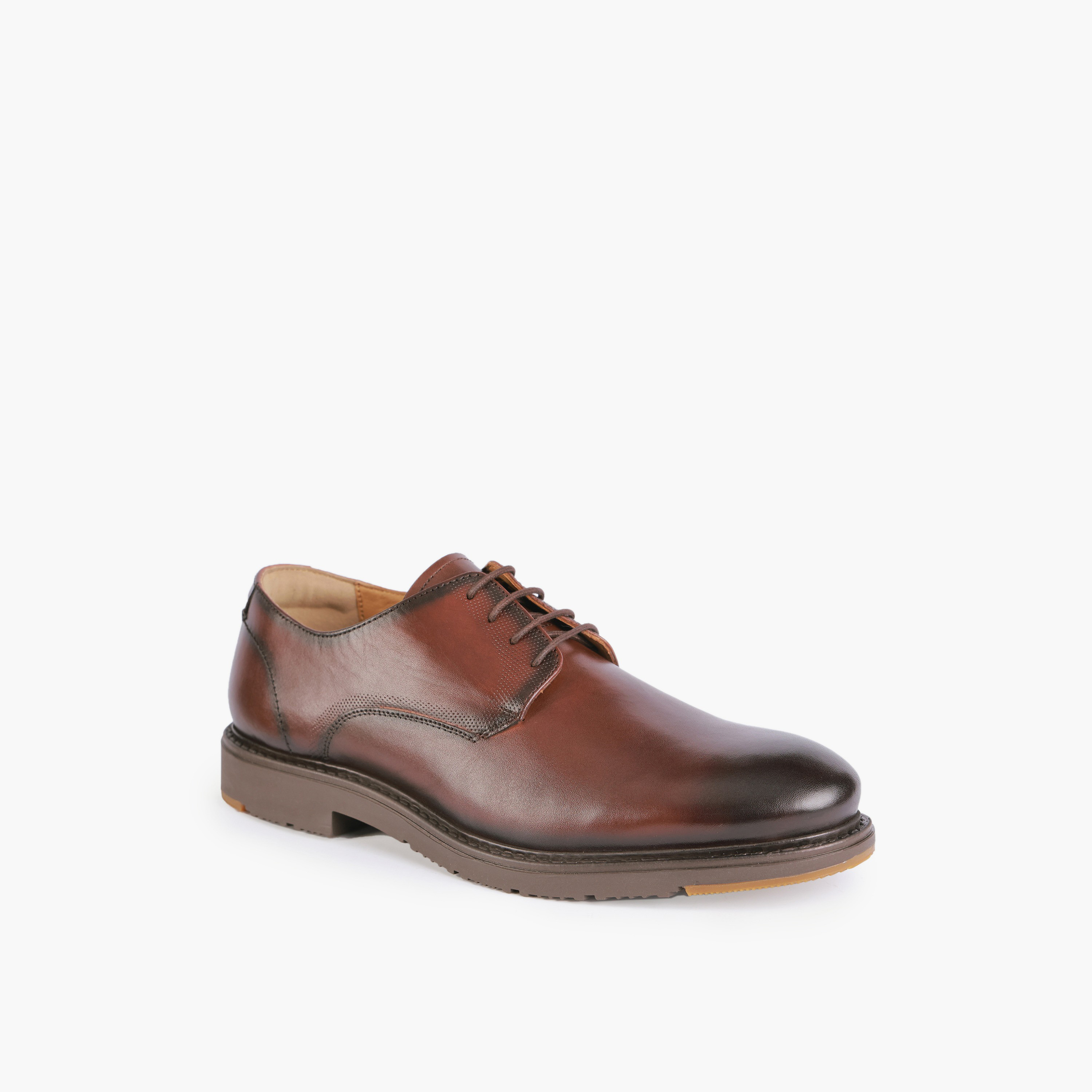 Duchini Men Genuine Leather Lace-Up Derby Shoes-men-shoes-formalshoes-image-2