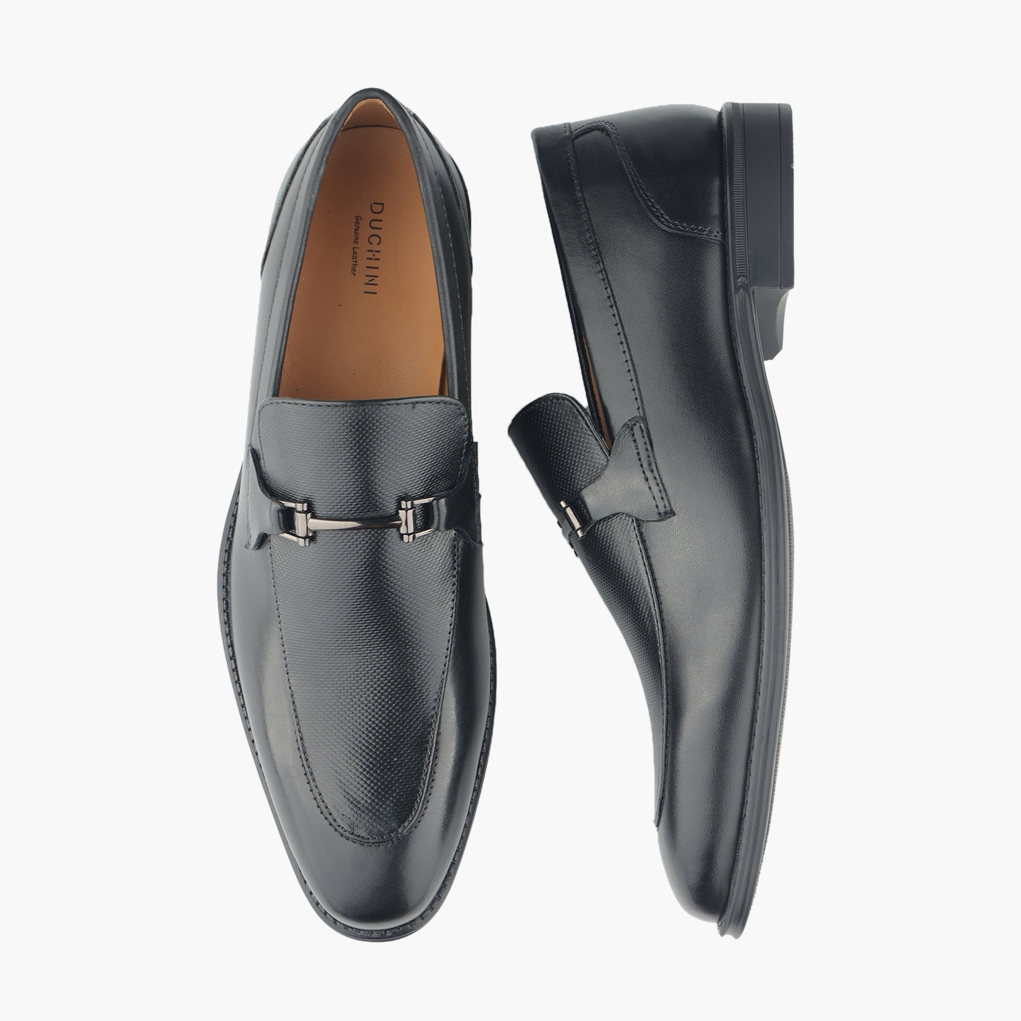 Duchini Men Genuine Leather Slip-On Loafers-men-shoes-loafersandmoccasins-image-1