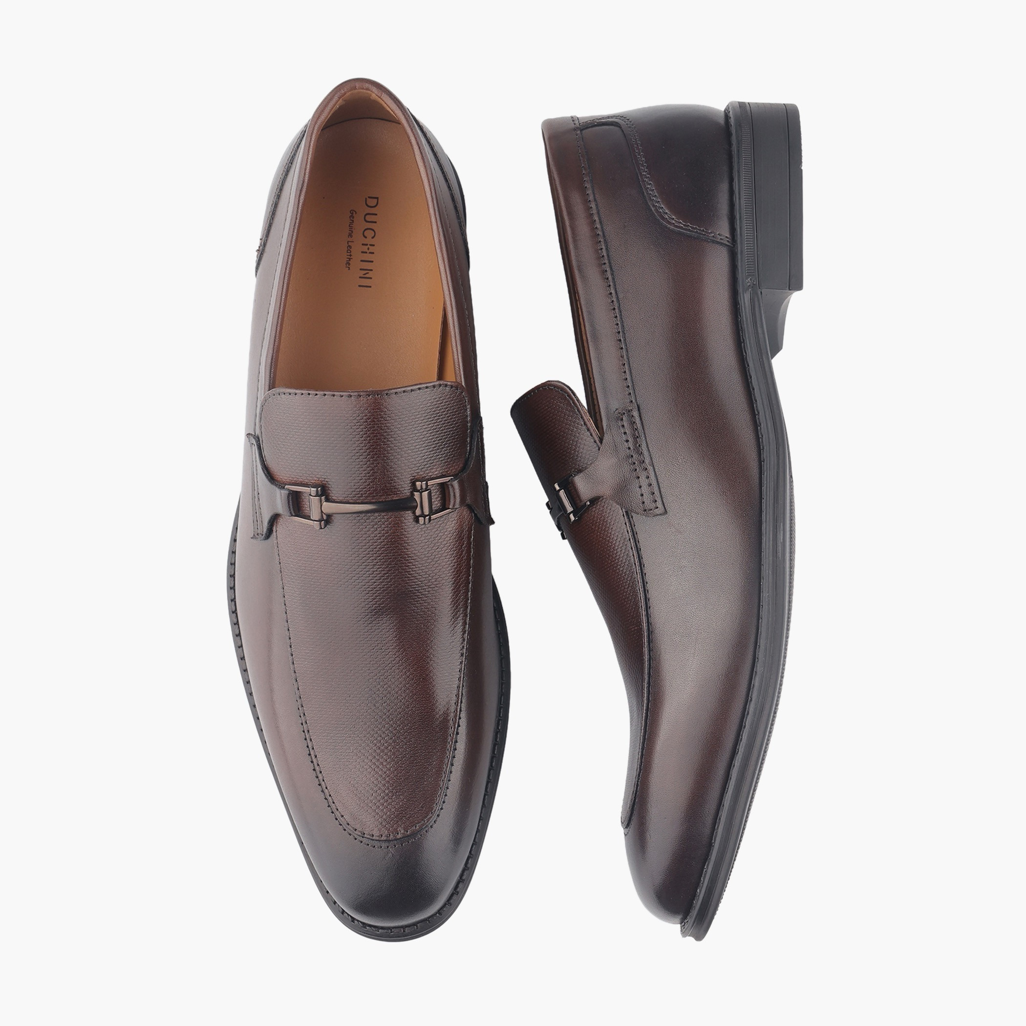 Duchini Men Genuine Leather Slip-On Loafers-men-shoes-loafersandmoccasins-image-1