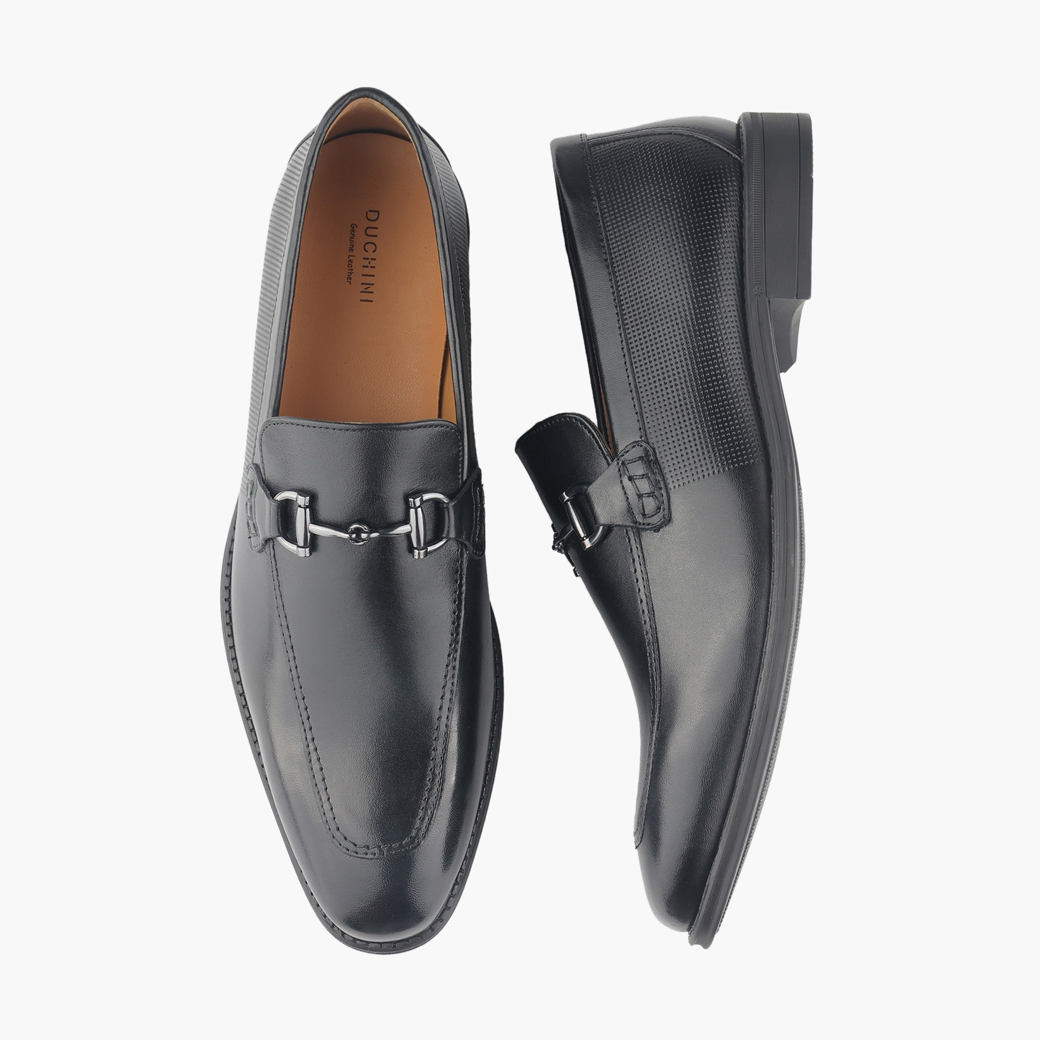Duchini Men Genuine Leather Slip-On Loafers-men-shoes-loafersandmoccasins-image-1
