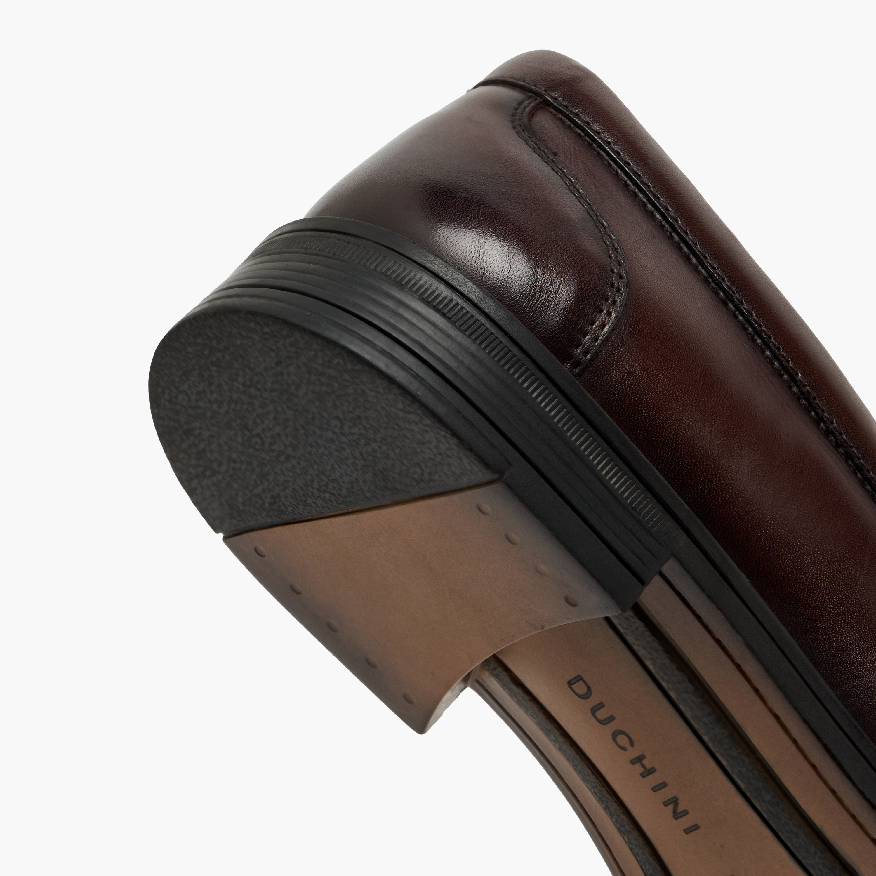 Duchini Men Metallic Accent Leather Loafers-men-shoes-formalshoes-image-5