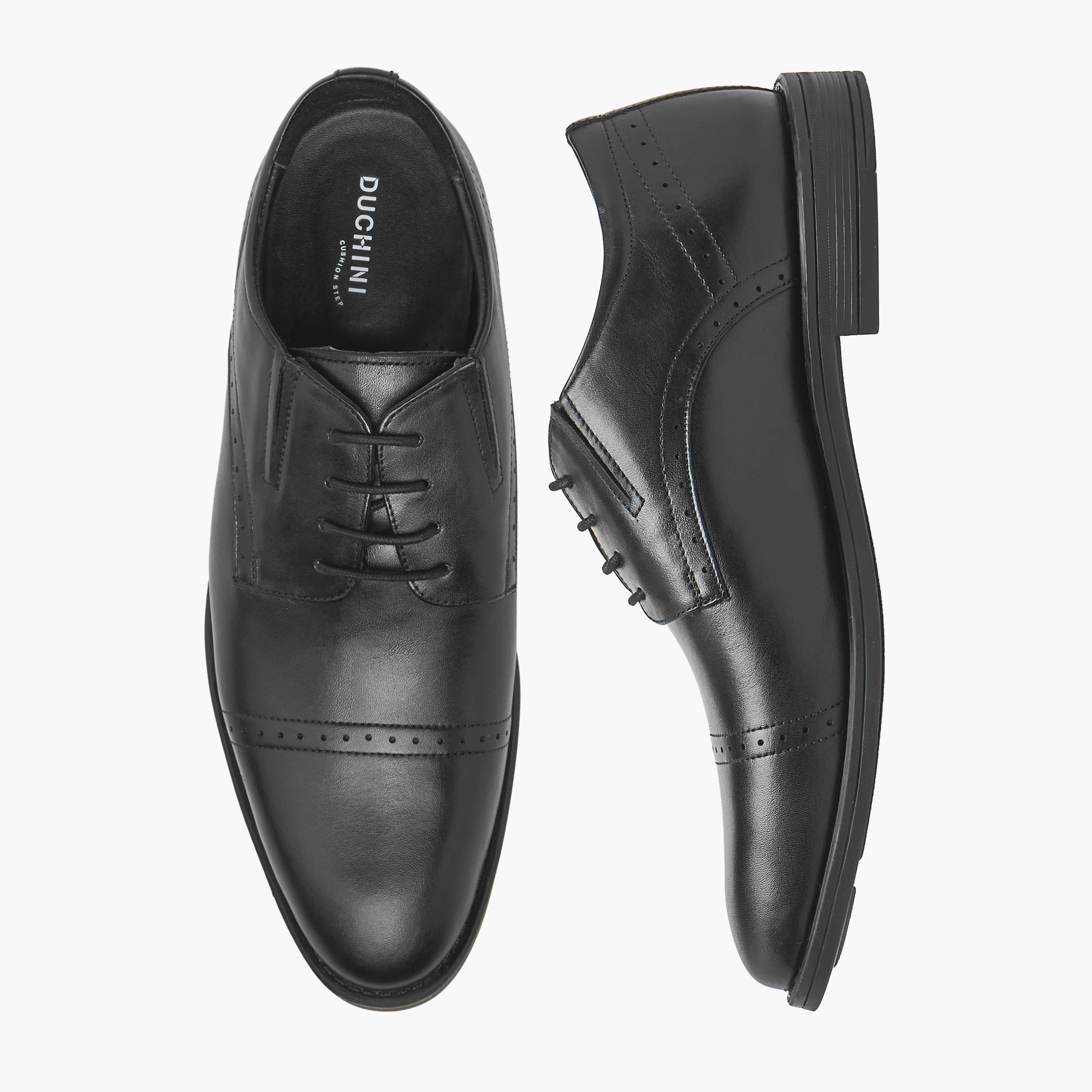 Duchini Men Leather Lace-Up Brogue Shoes-men-shoes-formalshoes-image-1