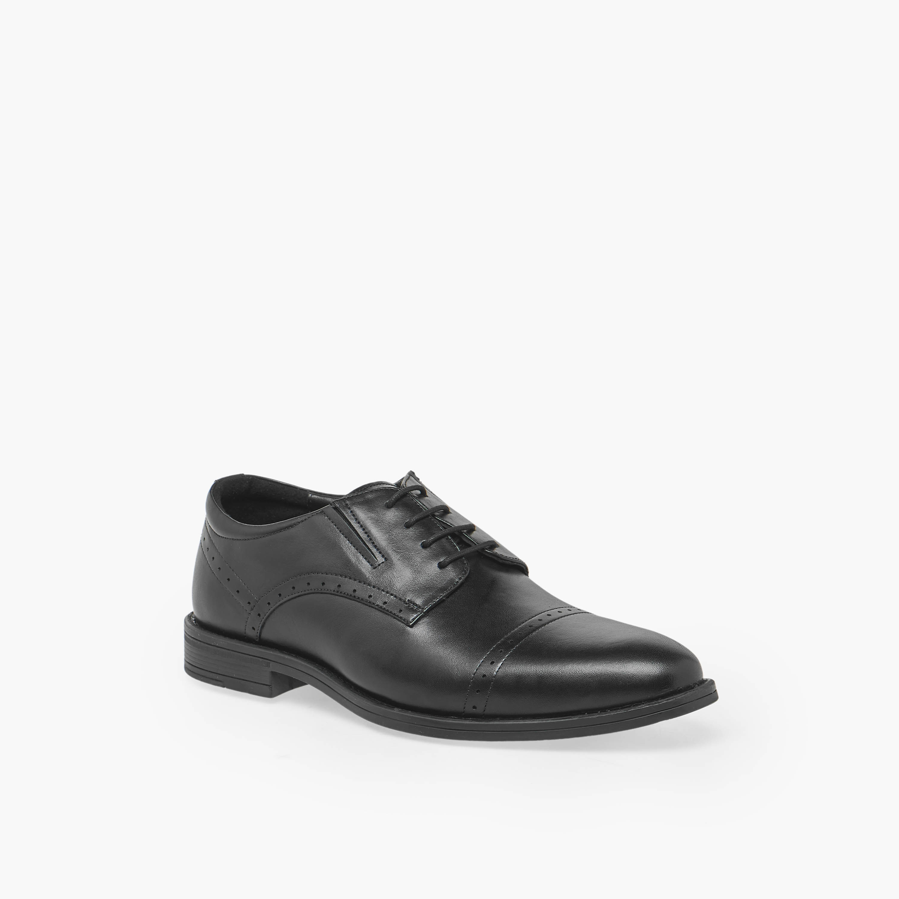 Duchini Men Leather Lace-Up Brogue Shoes-men-shoes-formalshoes-image-2